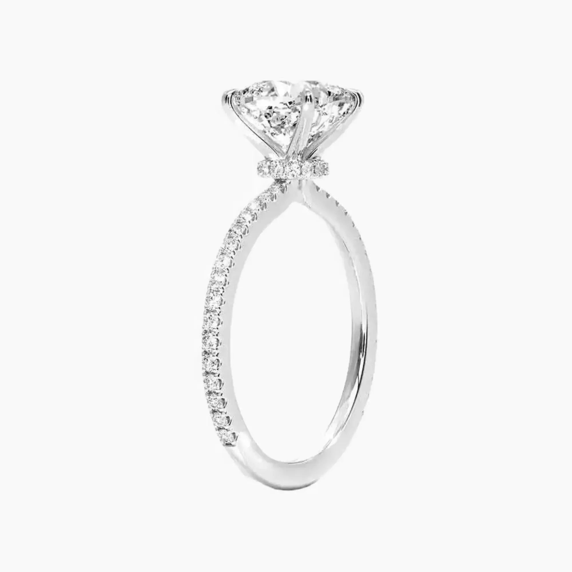 OBSER228 - Adalia Cushion engagement ring setting view 2
