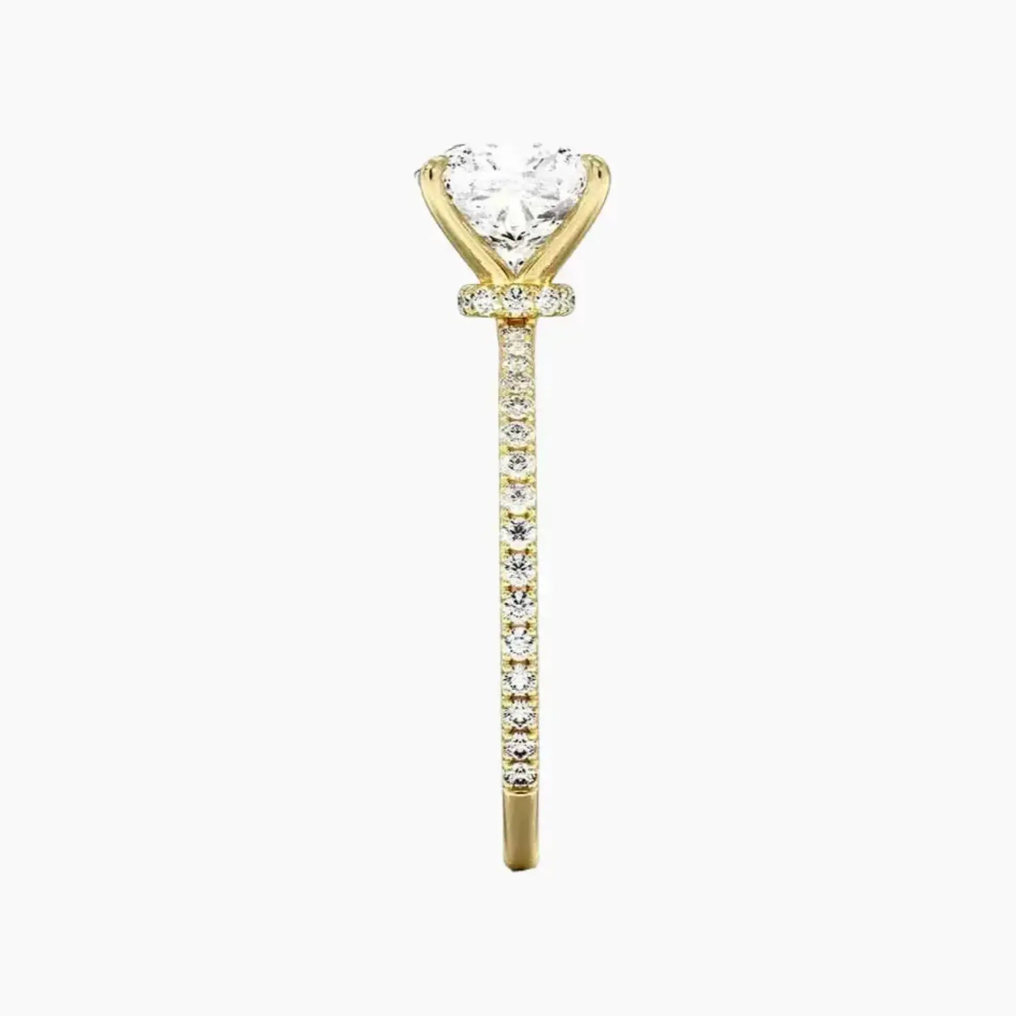 OBSER228 - Adalia Cushion engagement ring setting view 9