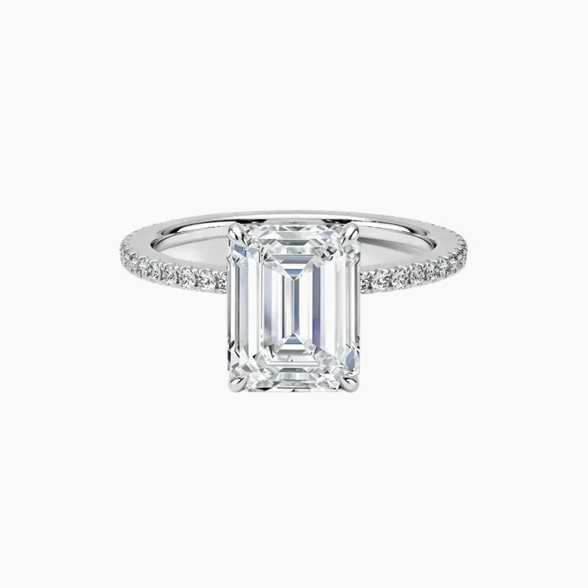 OBSER130 - Adalia Emerald engagement ring setting view 1