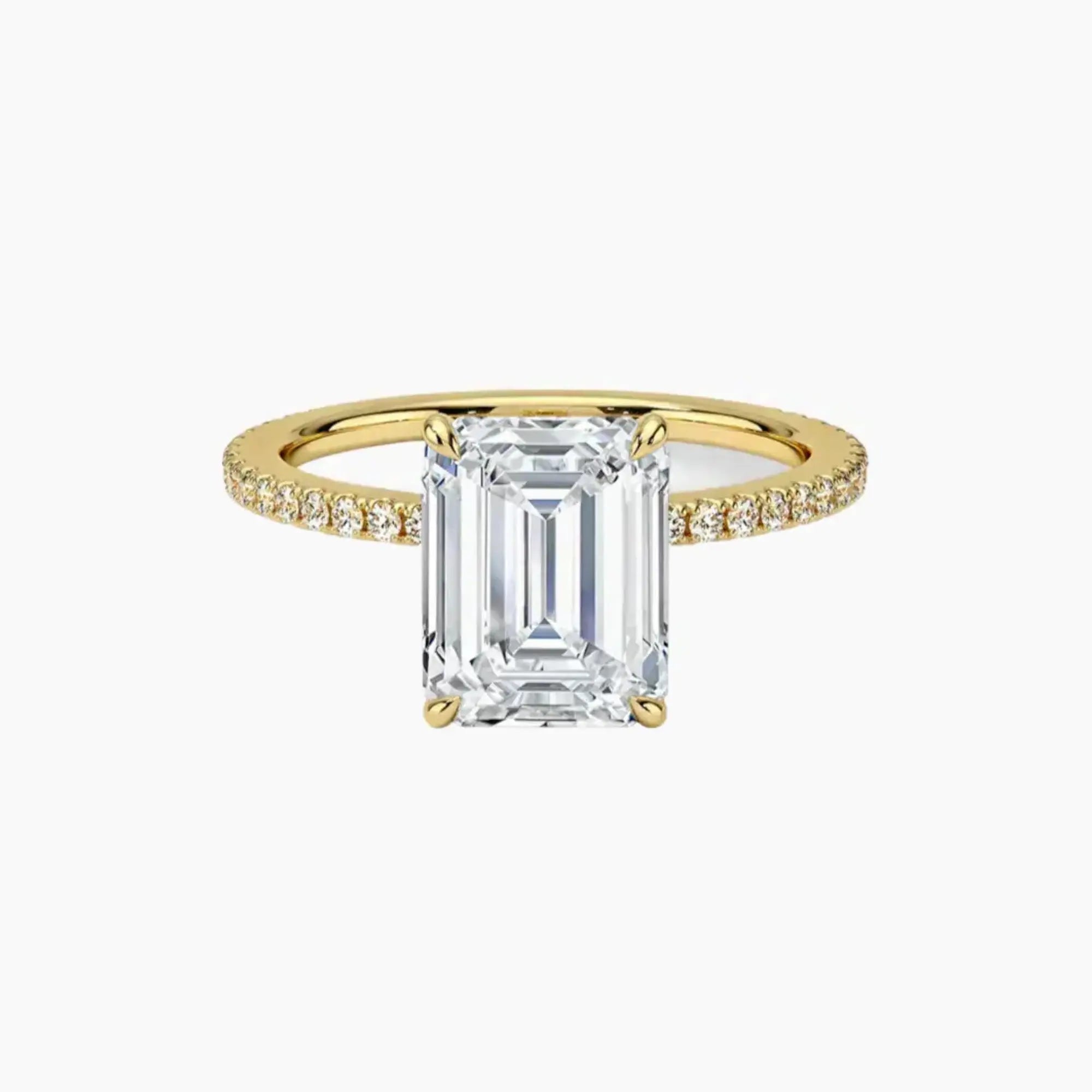 OBSER130 - Adalia Emerald engagement ring setting view 7