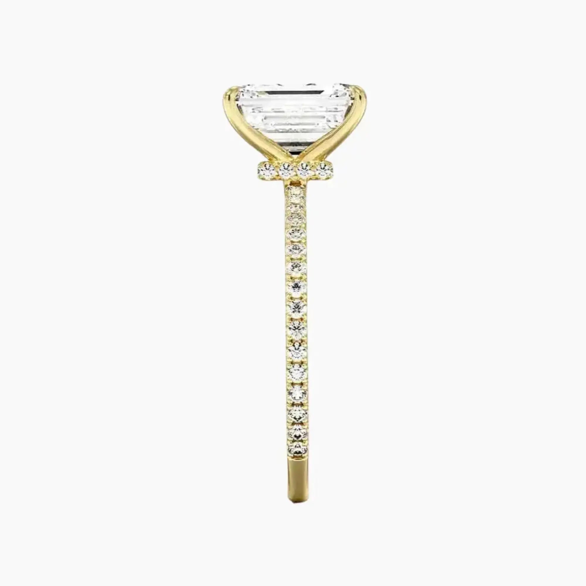OBSER130 - Adalia Emerald engagement ring setting view 9