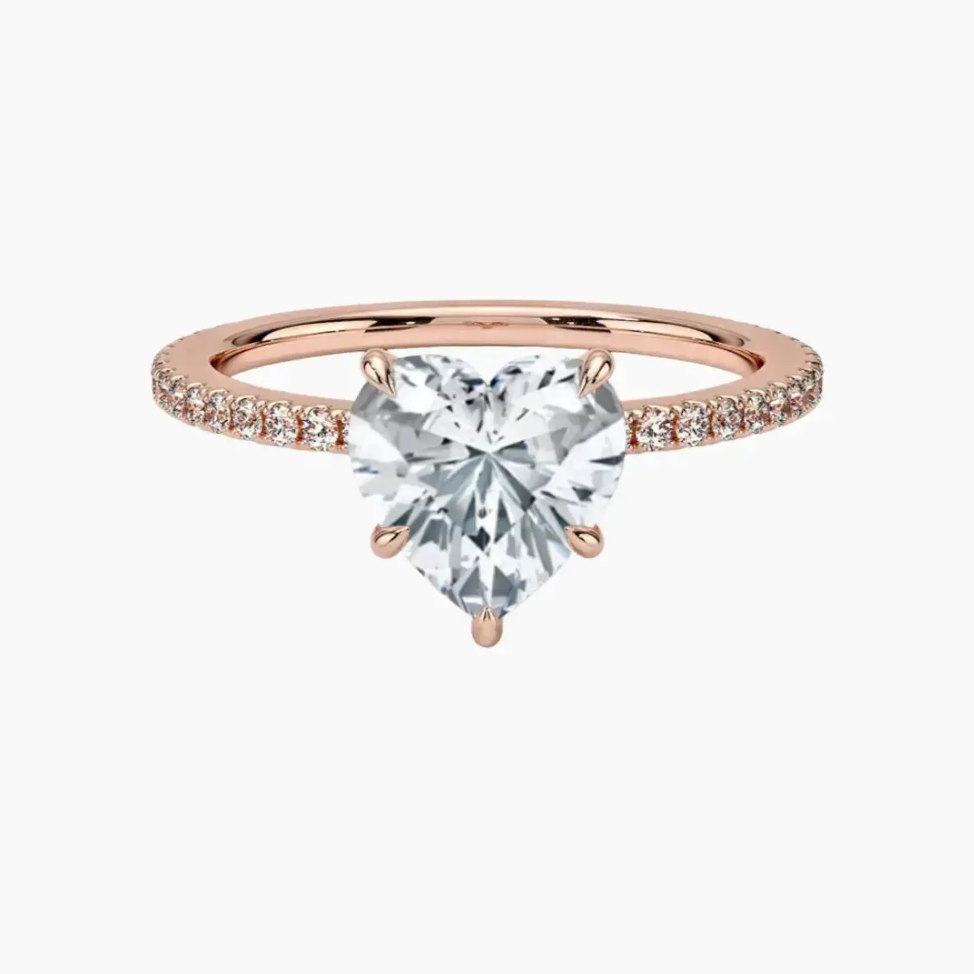 OBSER128 - Adalia Heart engagement ring setting view 4