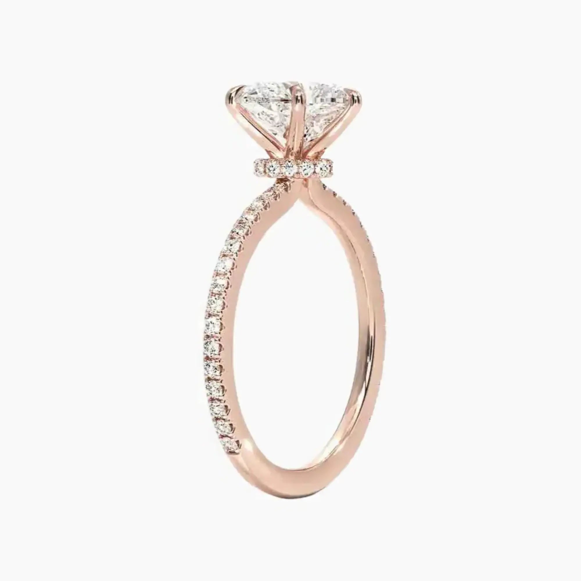 OBSER128 - Adalia Heart engagement ring setting view 5