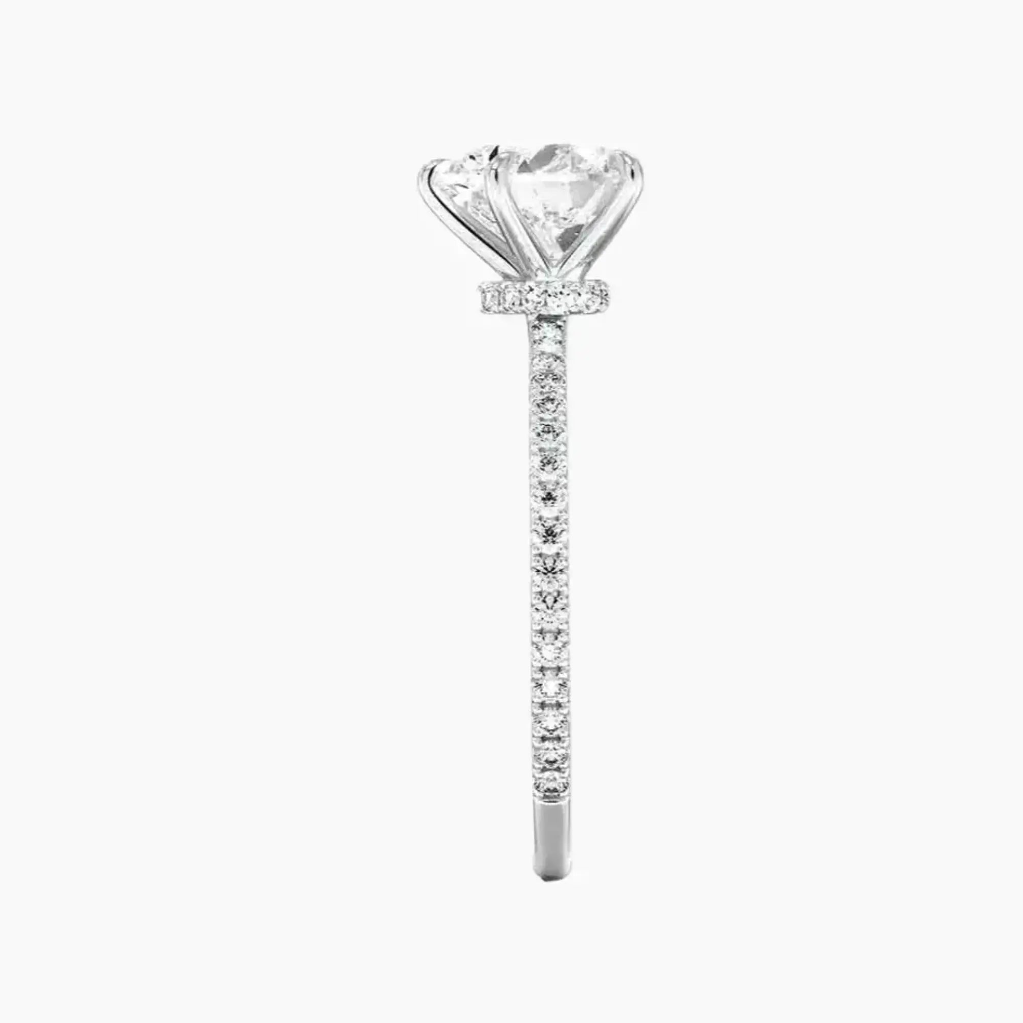 OBSER128 - Adalia Heart engagement ring setting view 3
