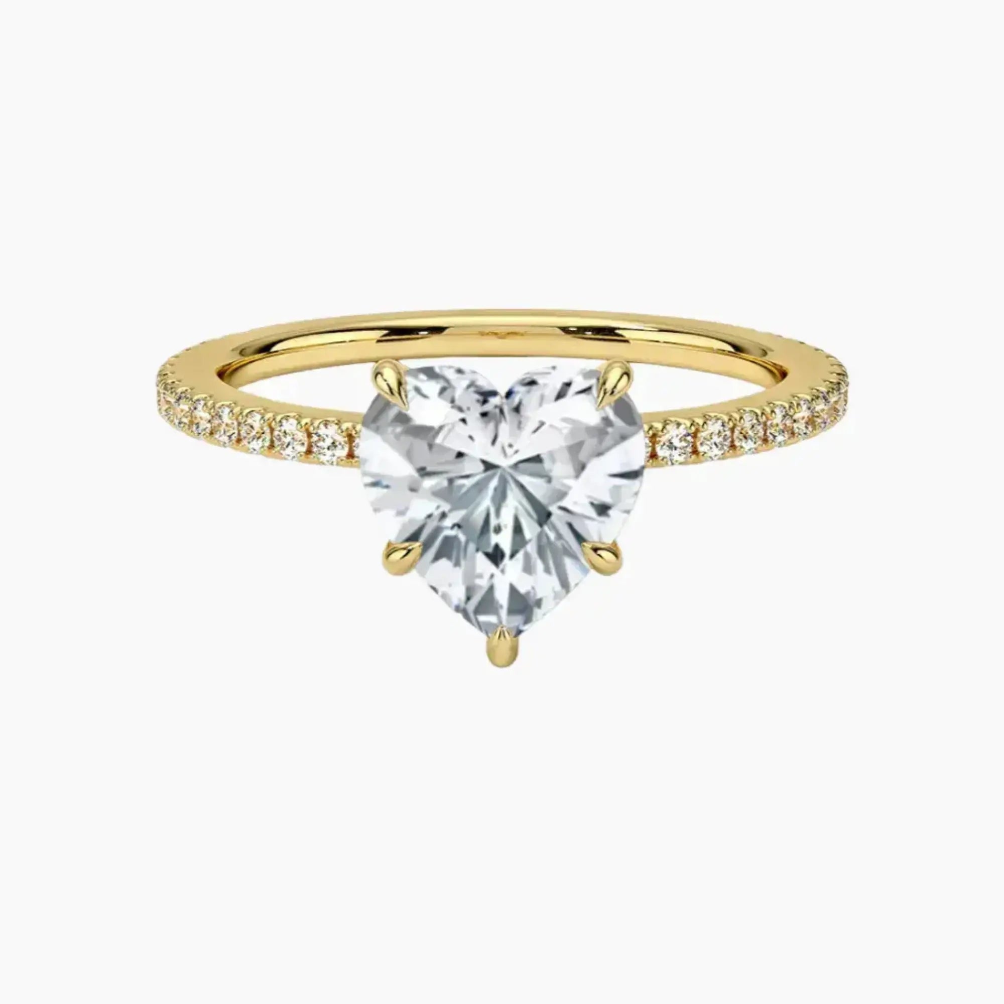 OBSER128 - Adalia Heart engagement ring setting view 7