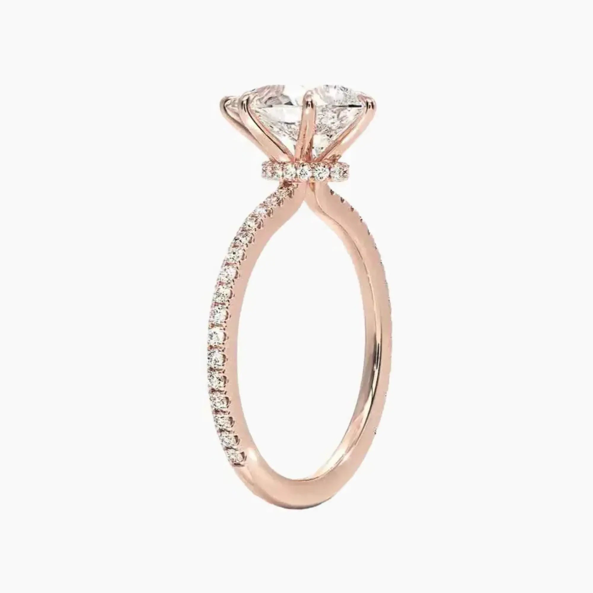 OBSER131 - Adalia Pear engagement ring setting view 5
