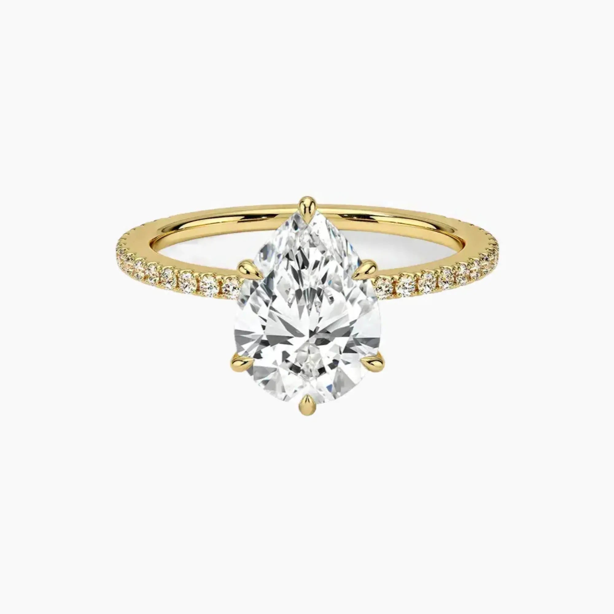 OBSER131 - Adalia Pear engagement ring setting view 7