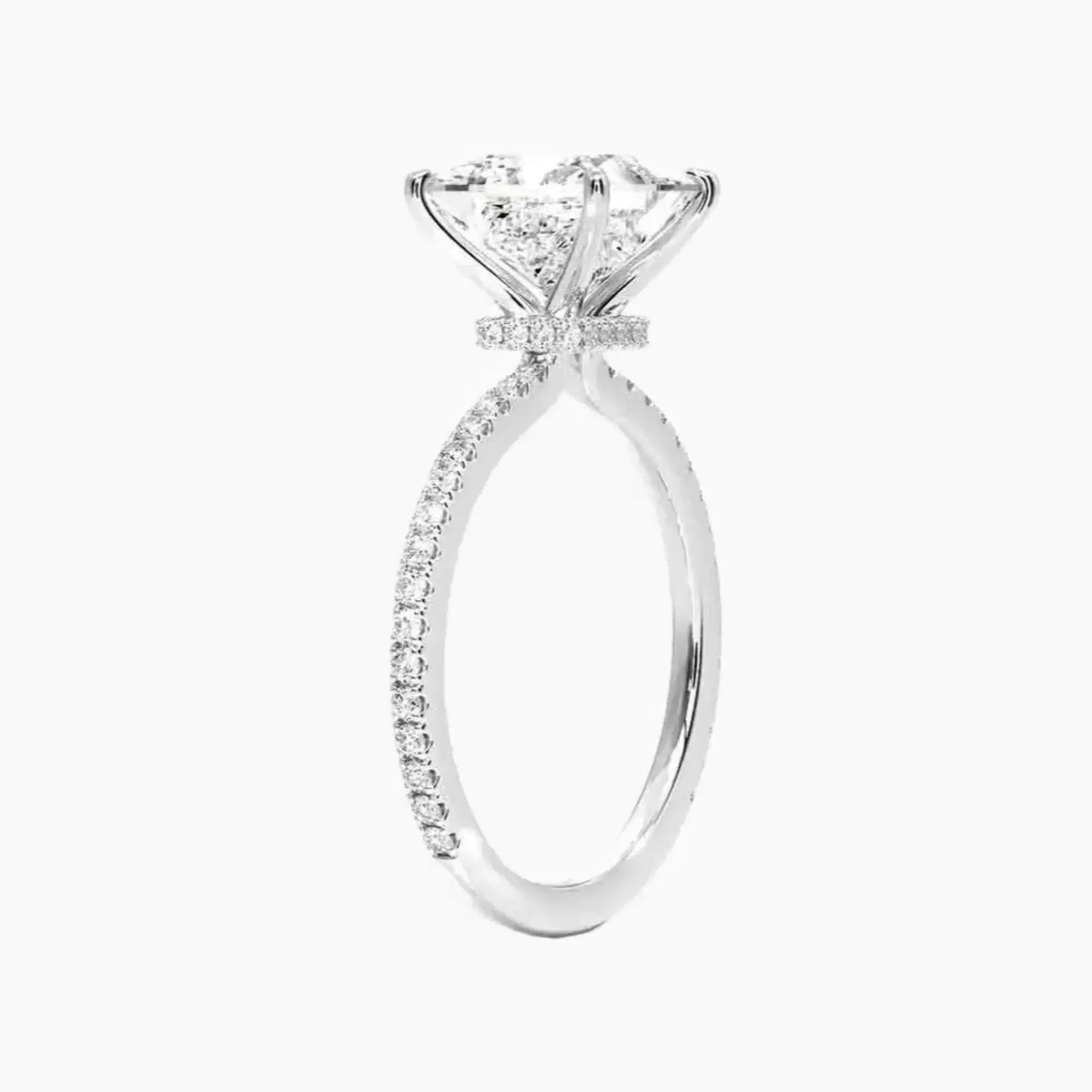 OBSER227 - Adalia Princess engagement ring setting view 2