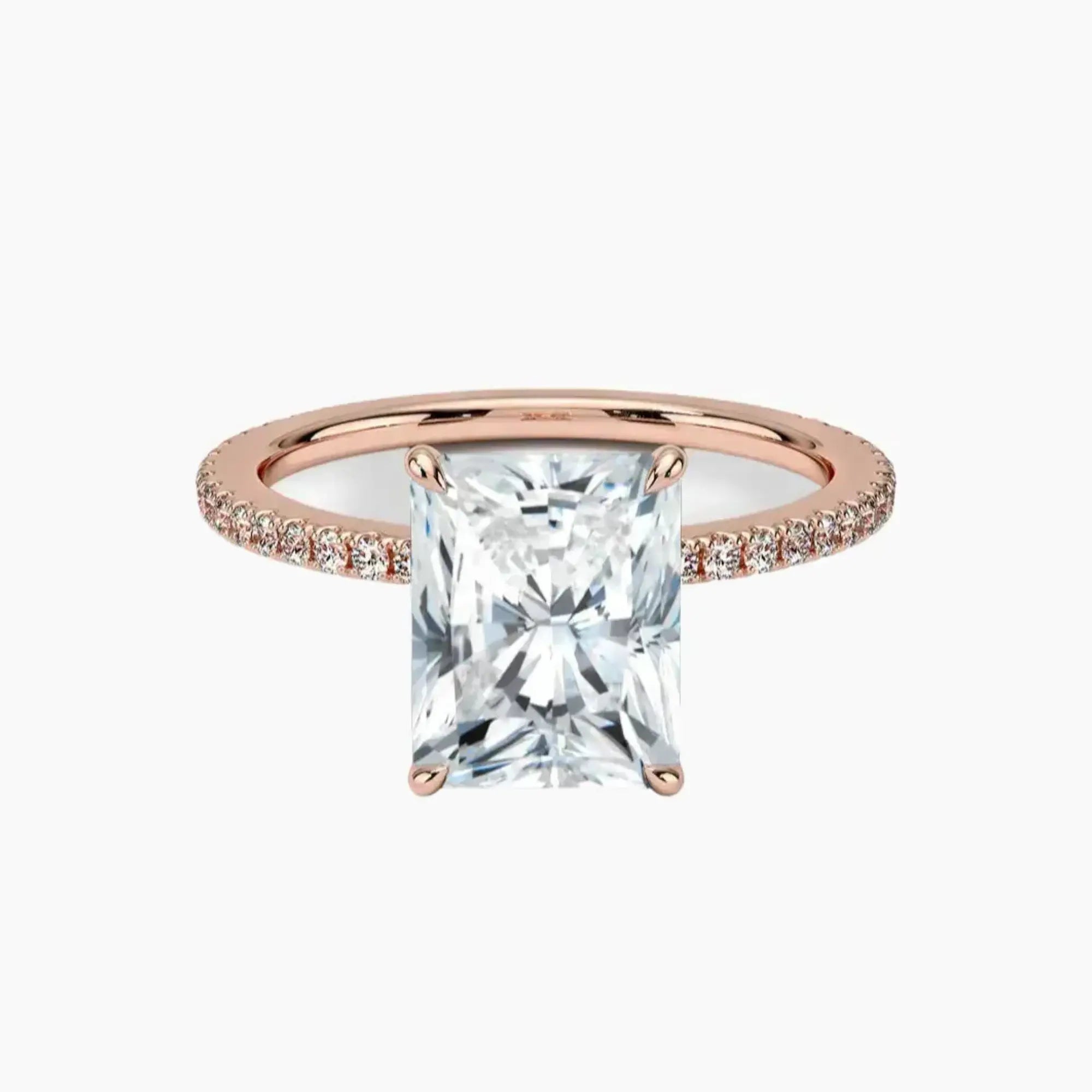OBSER129 - Adalia Radiant engagement ring setting view 4