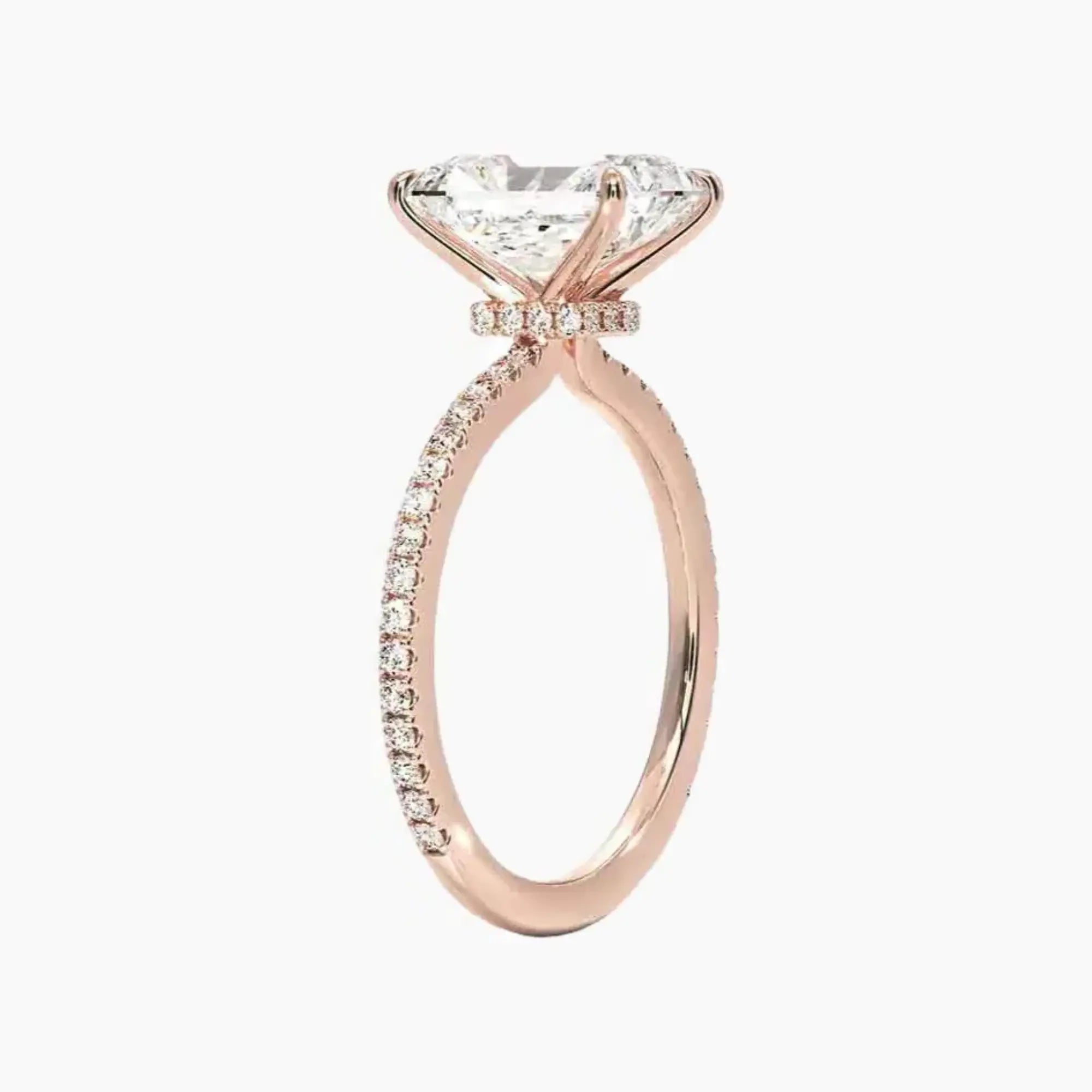 OBSER129 - Adalia Radiant engagement ring setting view 5