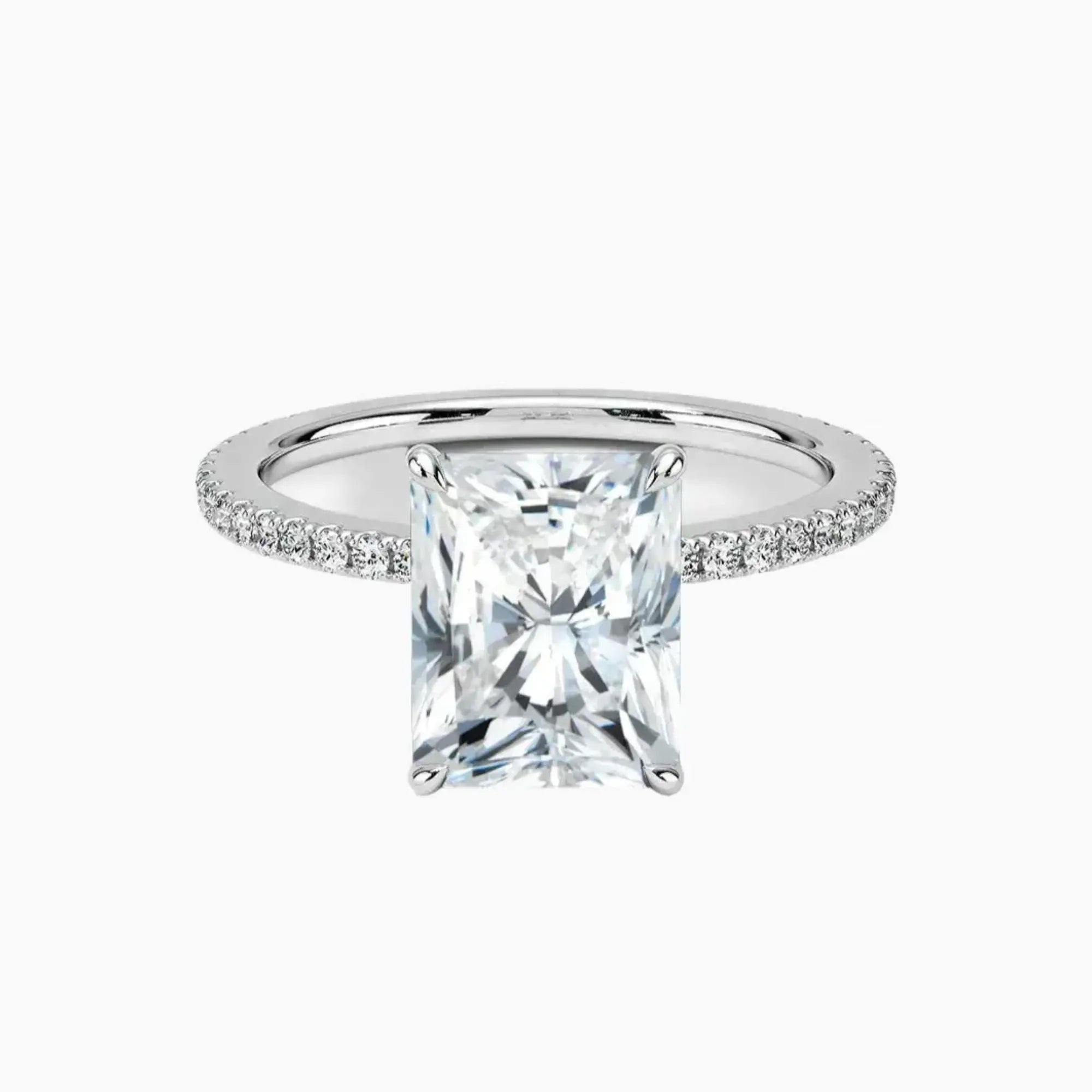 OBSER129 - Adalia Radiant engagement ring setting view 1