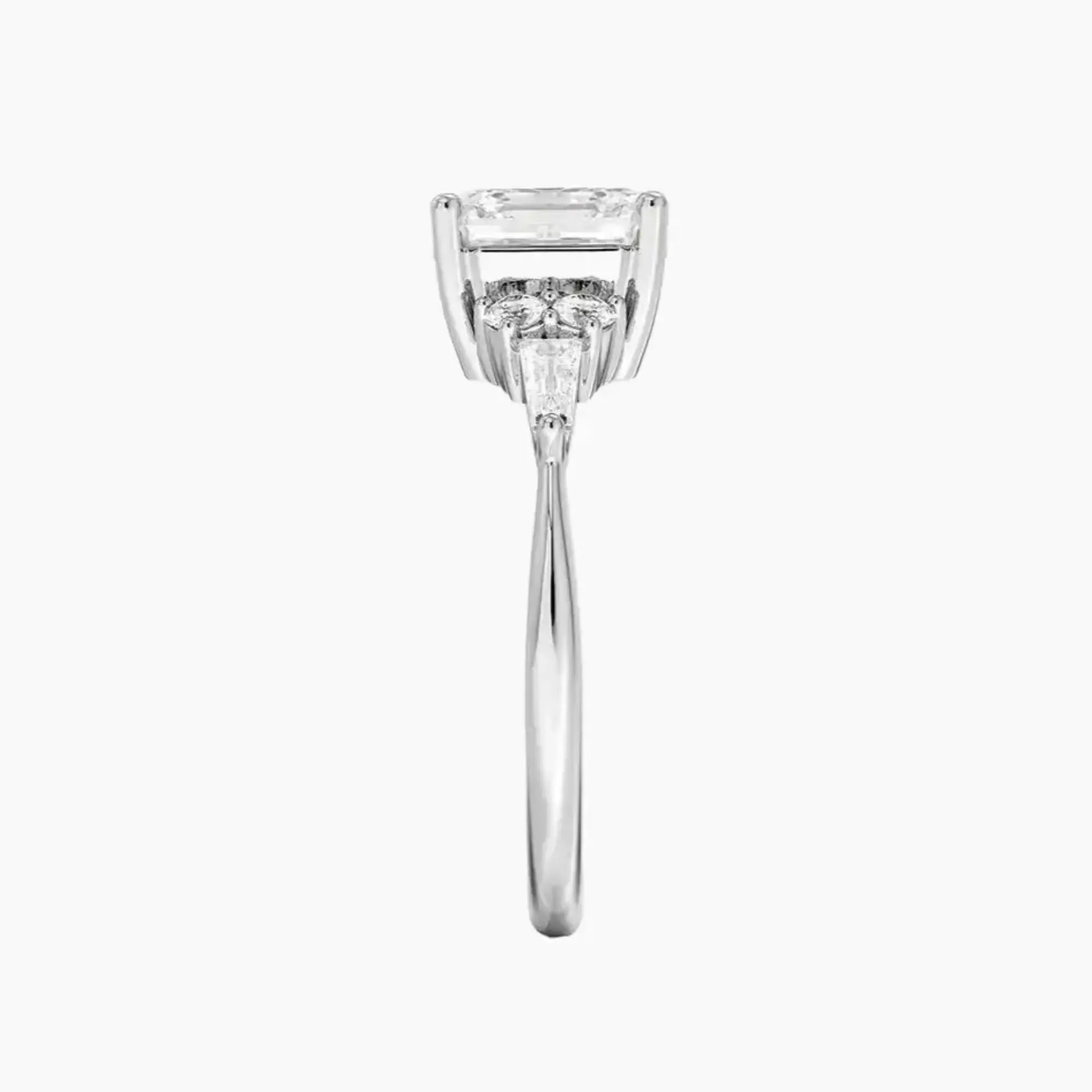 OBSER334 - Jovana Asscher engagement ring setting view 3