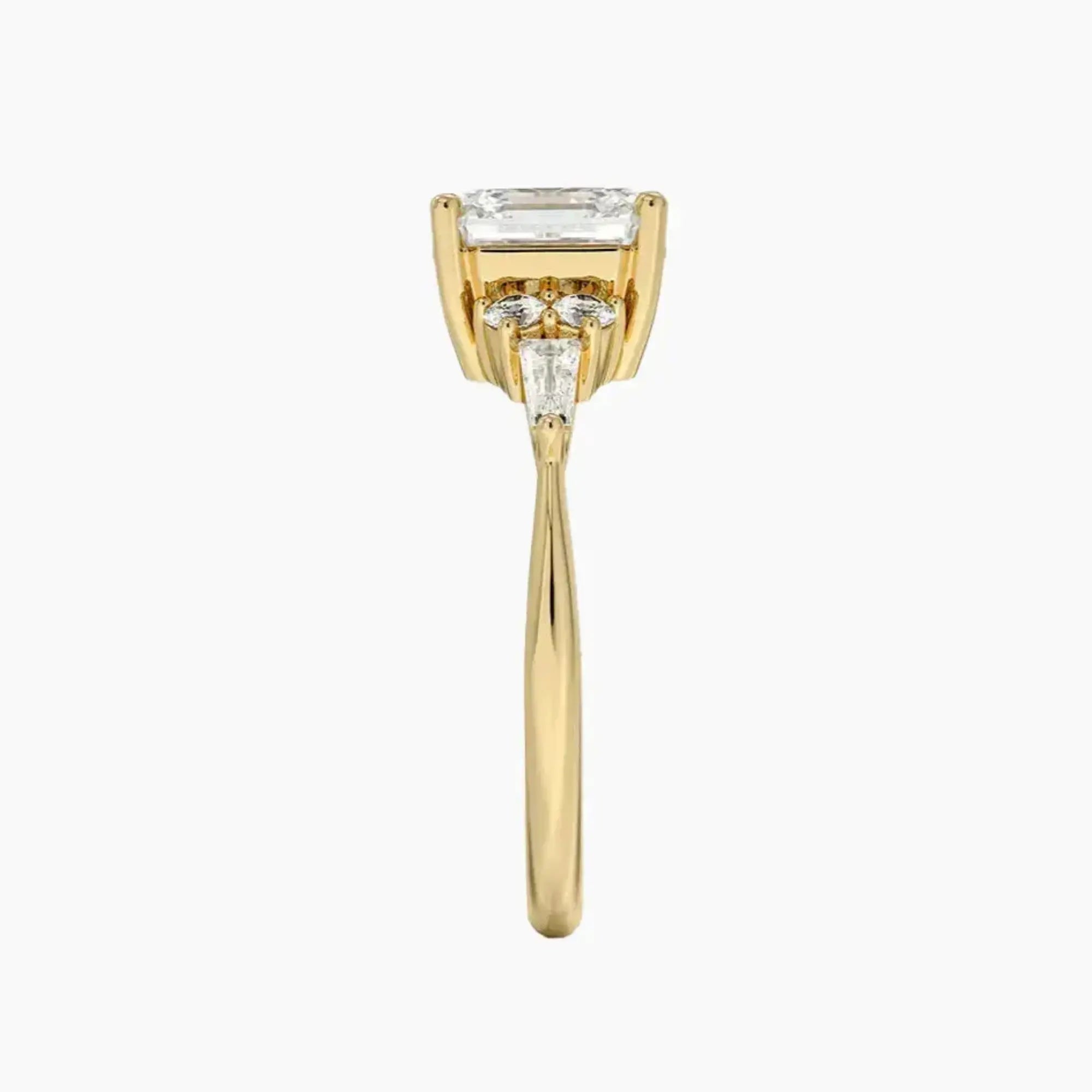 OBSER334 - Jovana Asscher engagement ring setting view 9
