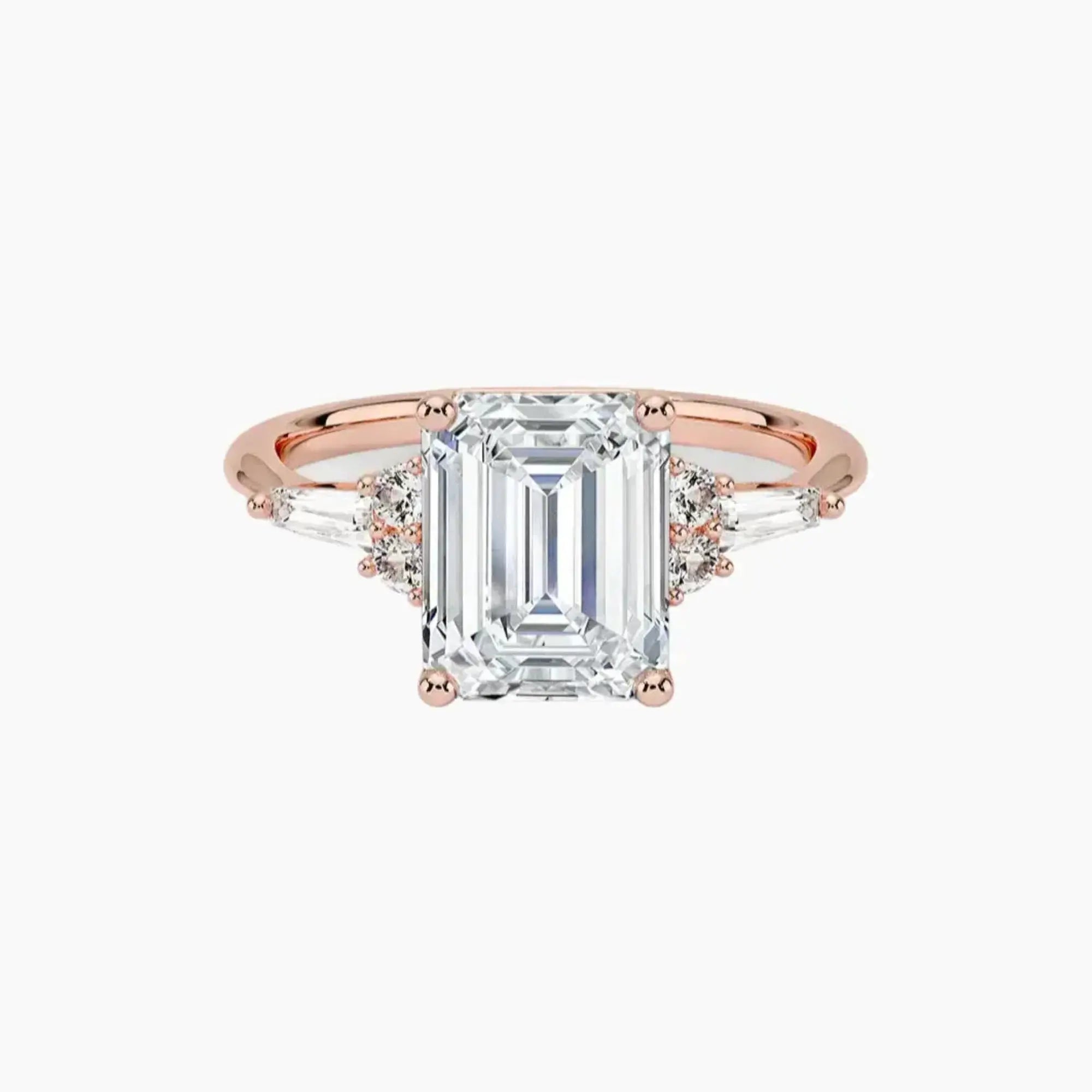 OBSER336 - Jovana Emerald engagement ring setting view 4