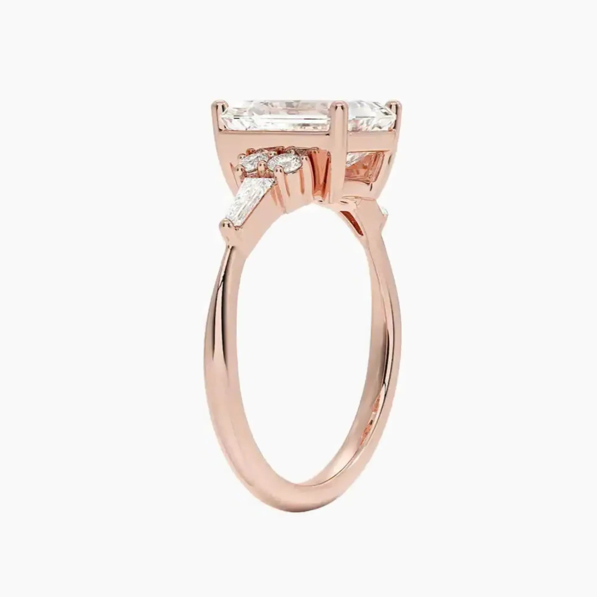 OBSER336 - Jovana Emerald engagement ring setting view 5