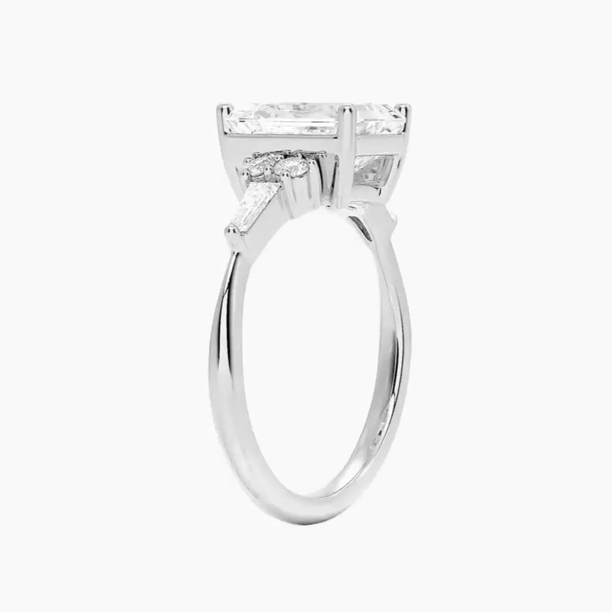 OBSER336 - Jovana Emerald engagement ring setting view 2