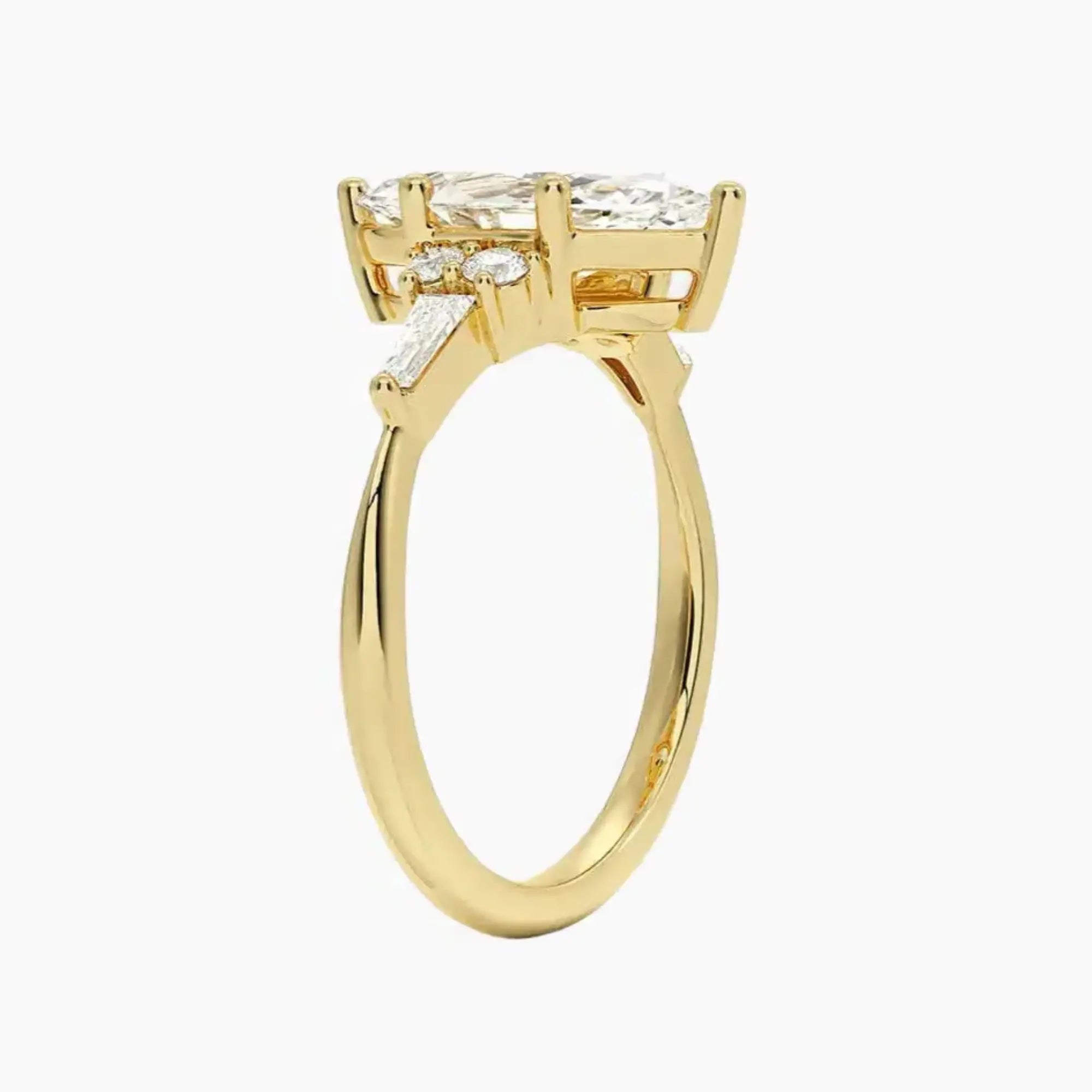 OBSER335 - Jovana Marquise engagement ring setting view 8