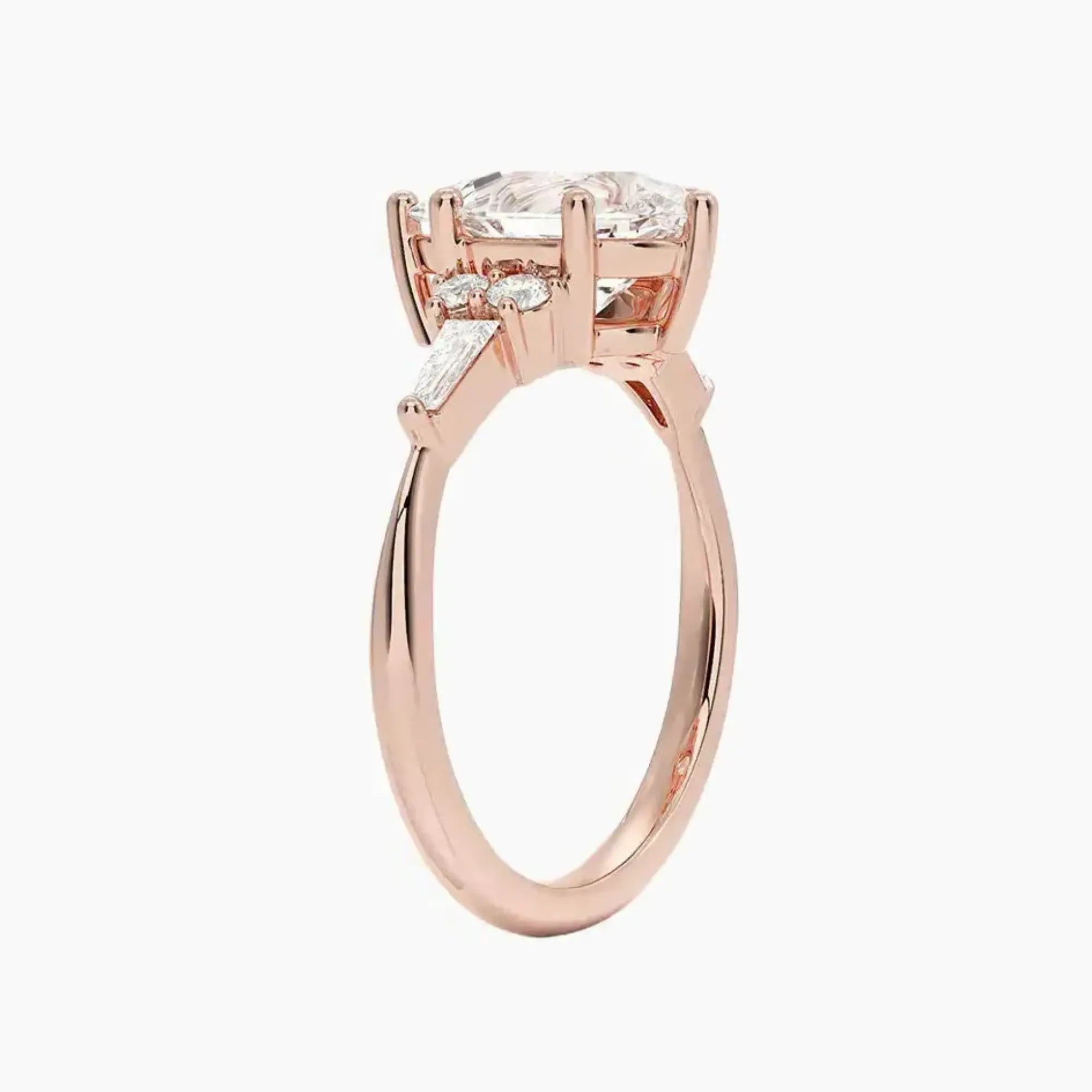 OBSER338 - Jovana Pear engagement ring setting view 5