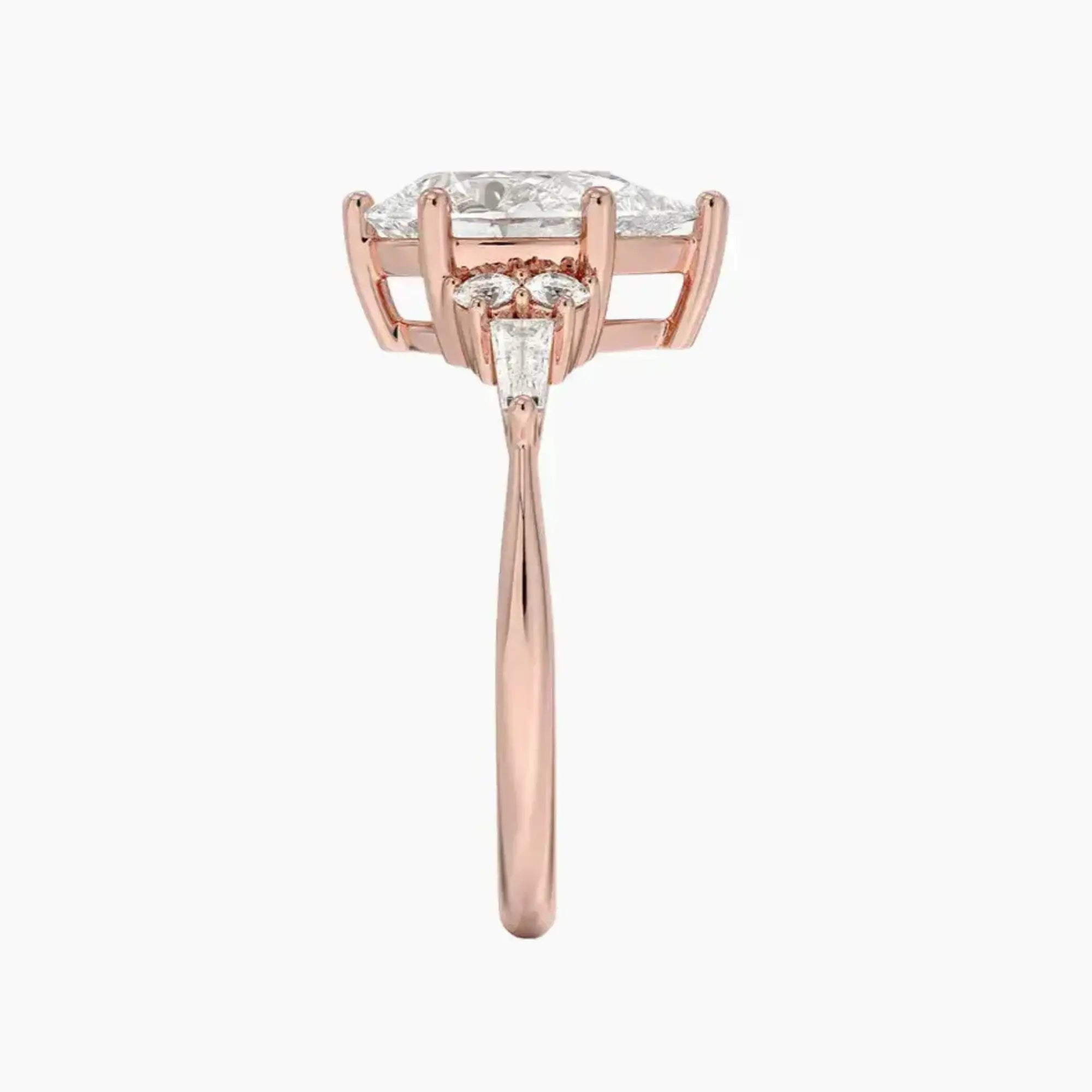 OBSER338 - Jovana Pear engagement ring setting view 6