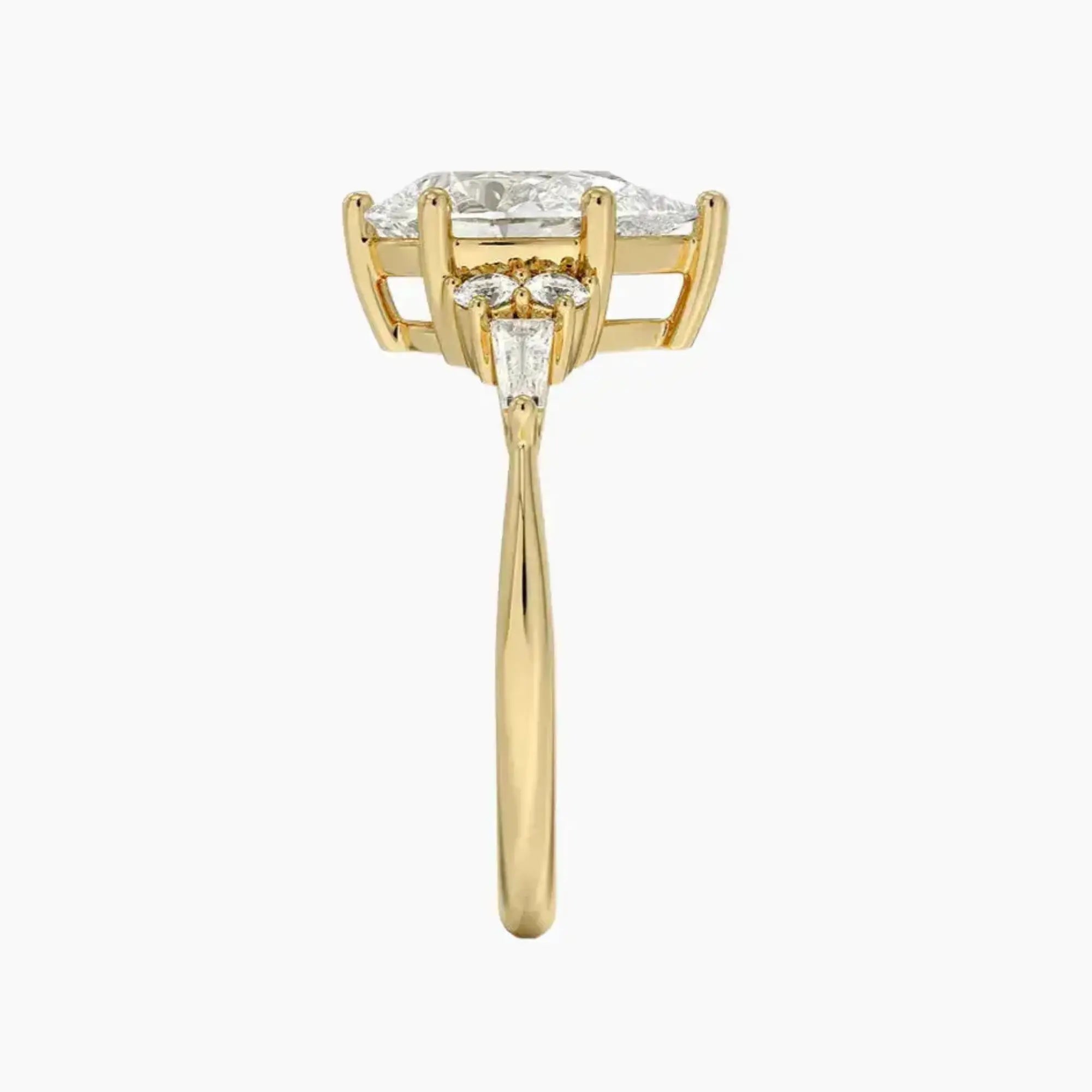 OBSER338 - Jovana Pear engagement ring setting view 9