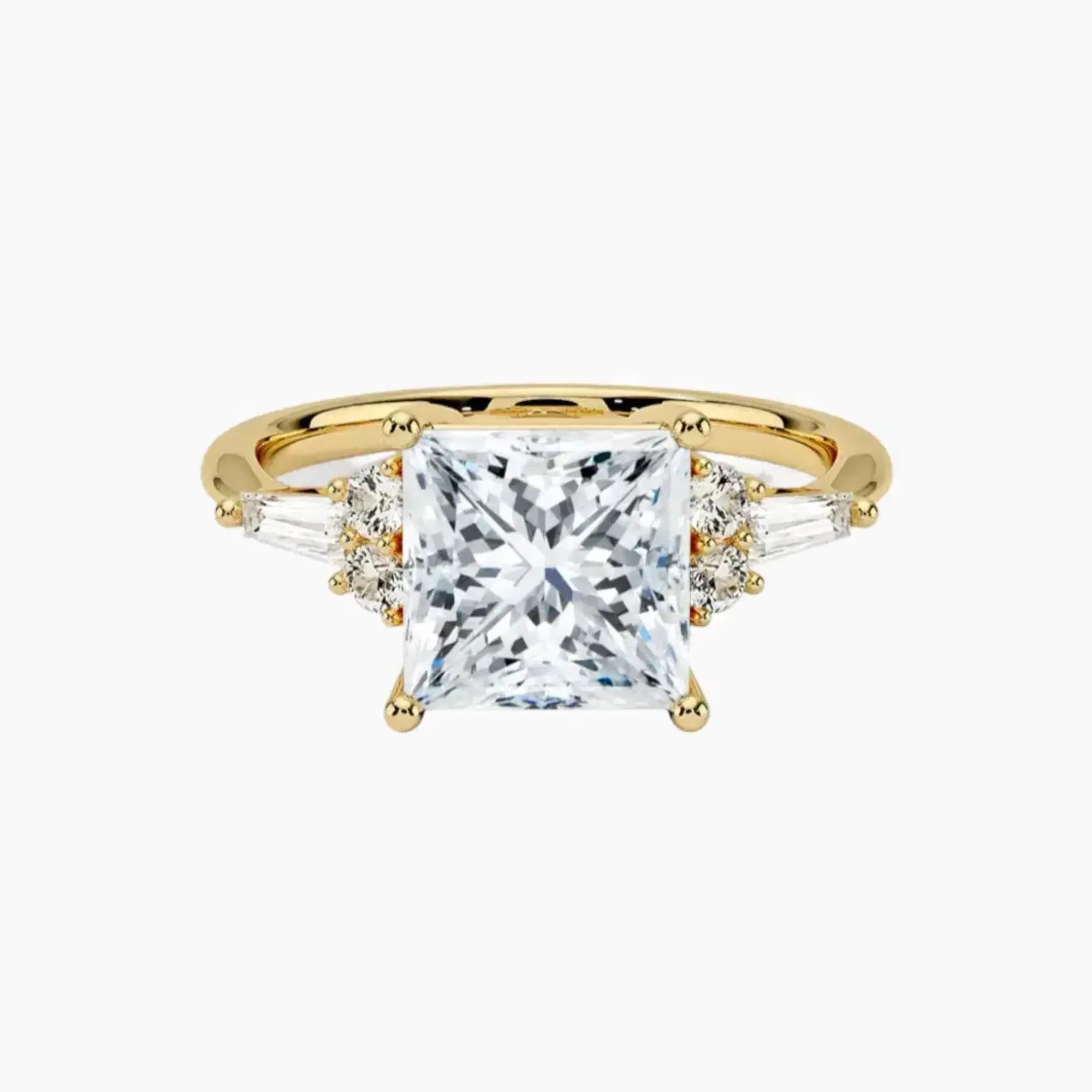 OBSER337 - Jovana Princess engagement ring setting view 7