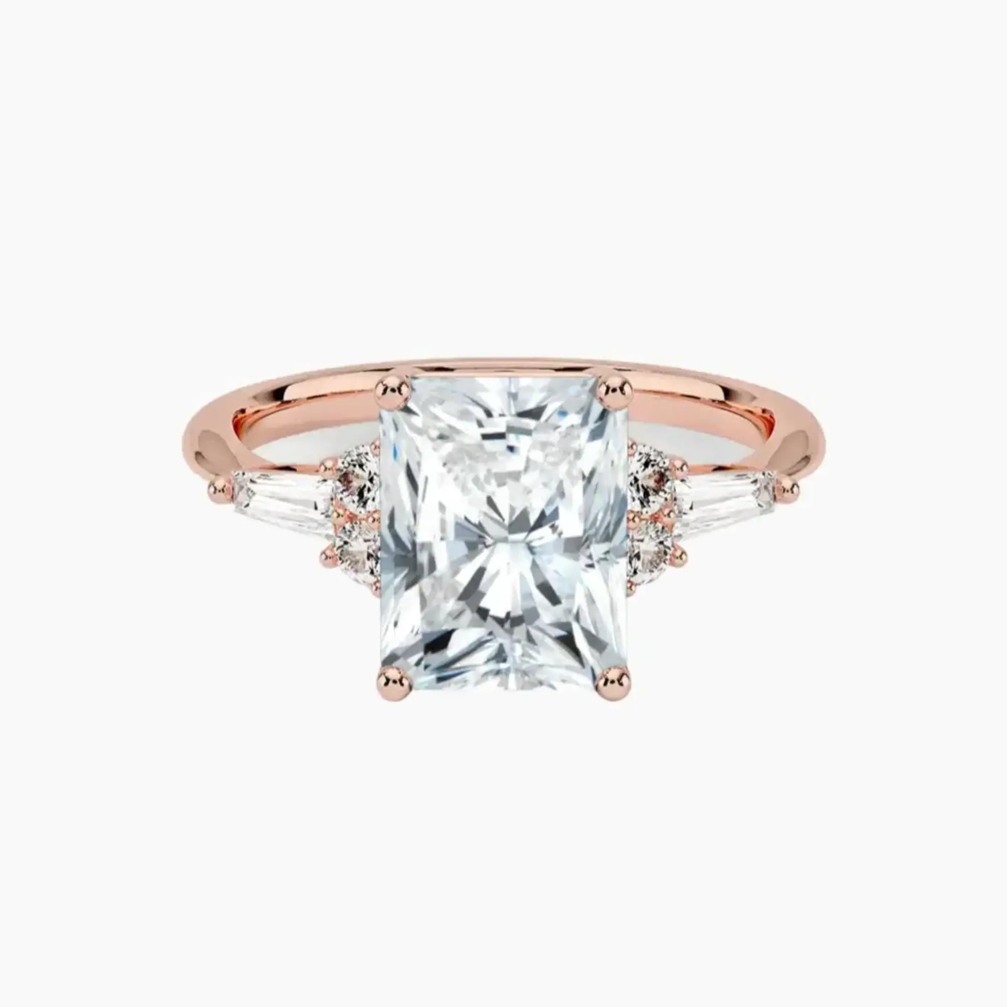 OBSER333 - Jovana Radiant engagement ring setting view 4