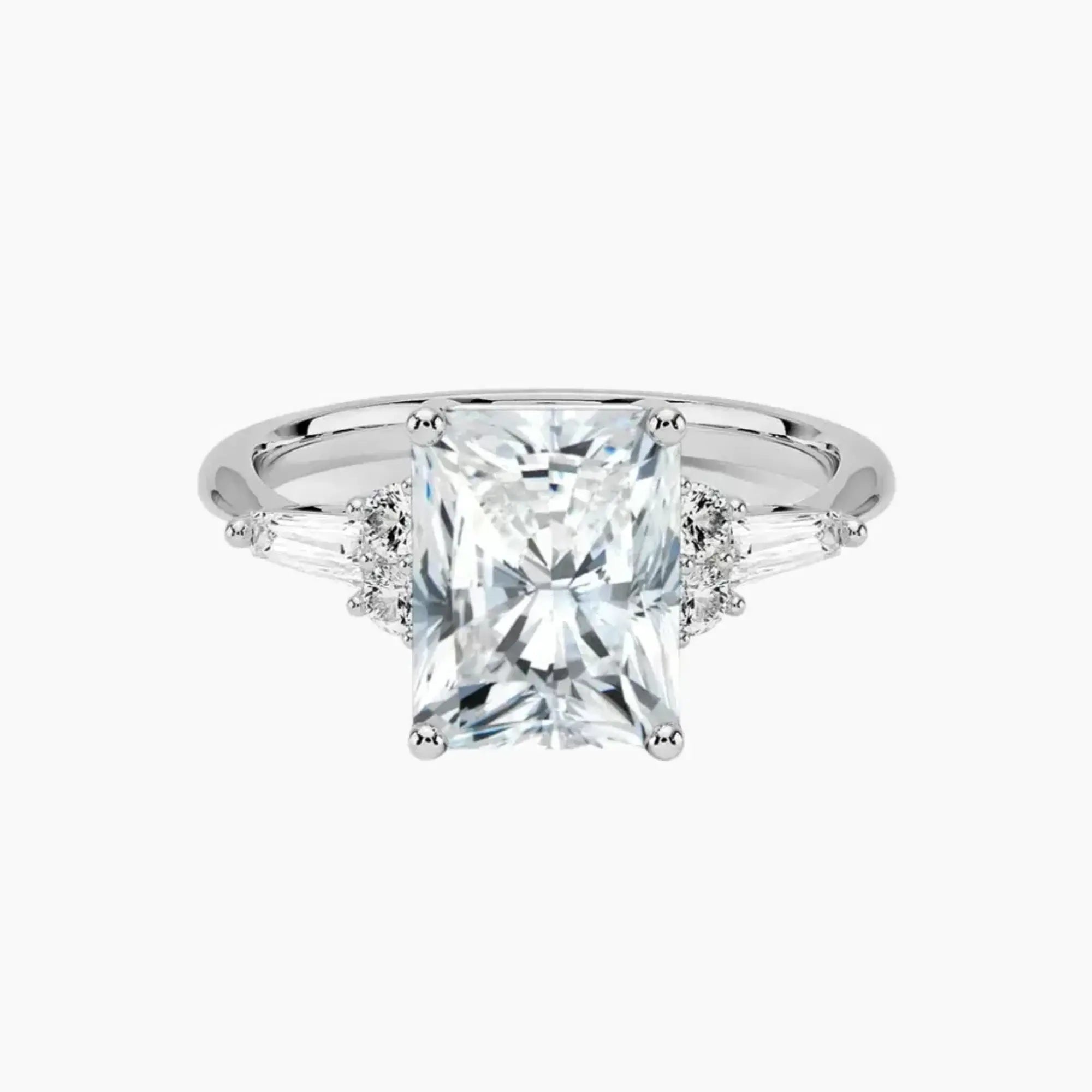 OBSER333 - Jovana Radiant engagement ring setting view 1