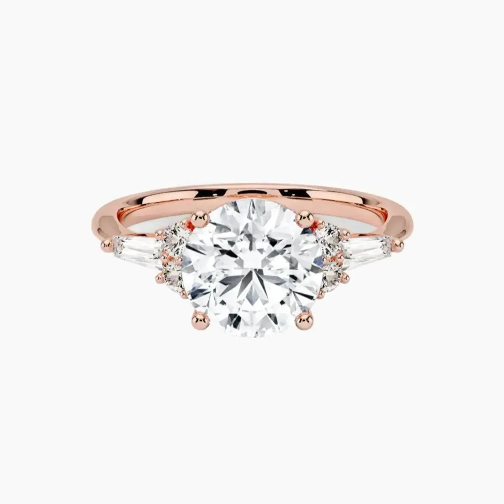 OBSER341 - Jovana Round engagement ring setting view 4