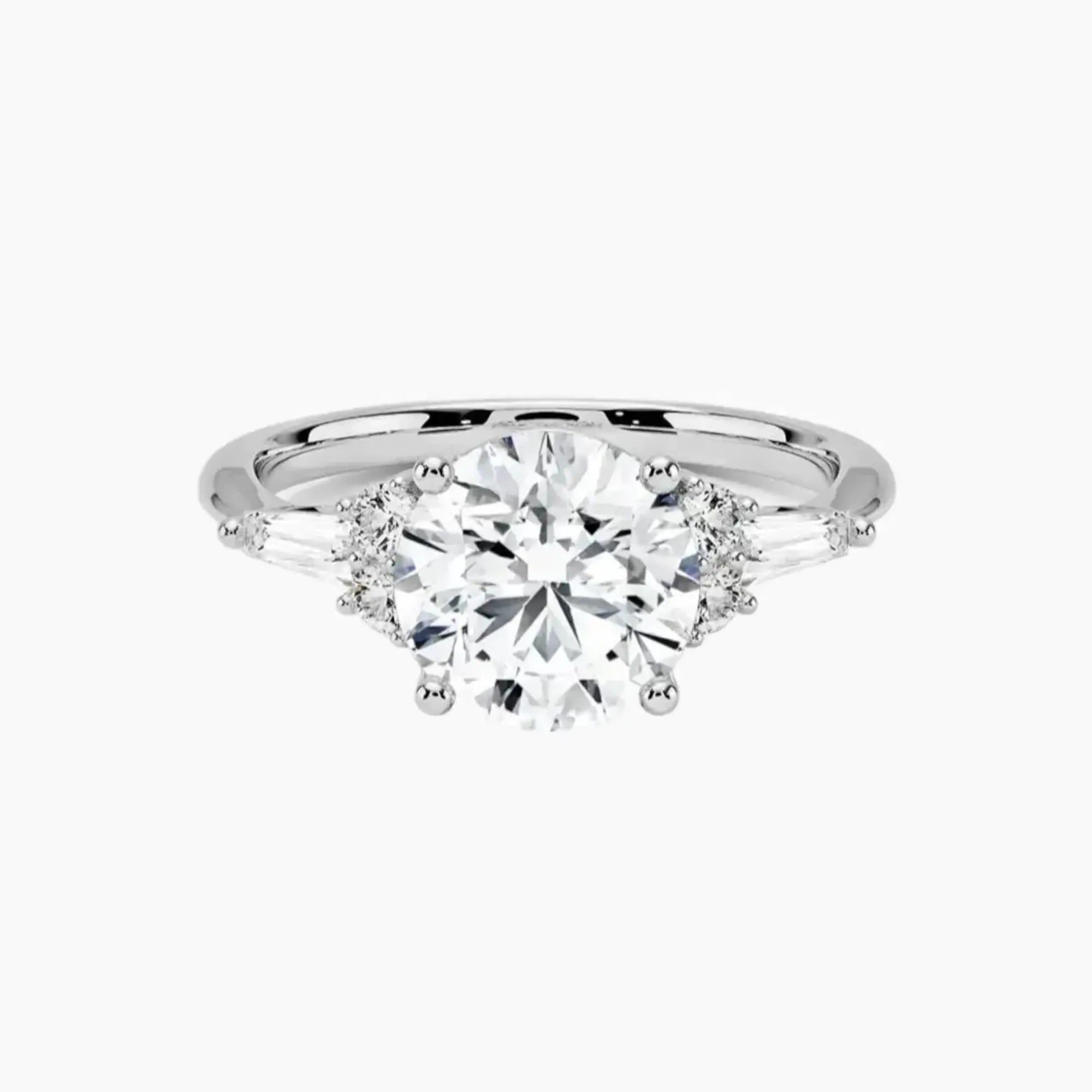 OBSER341 - Jovana Round engagement ring setting view 1