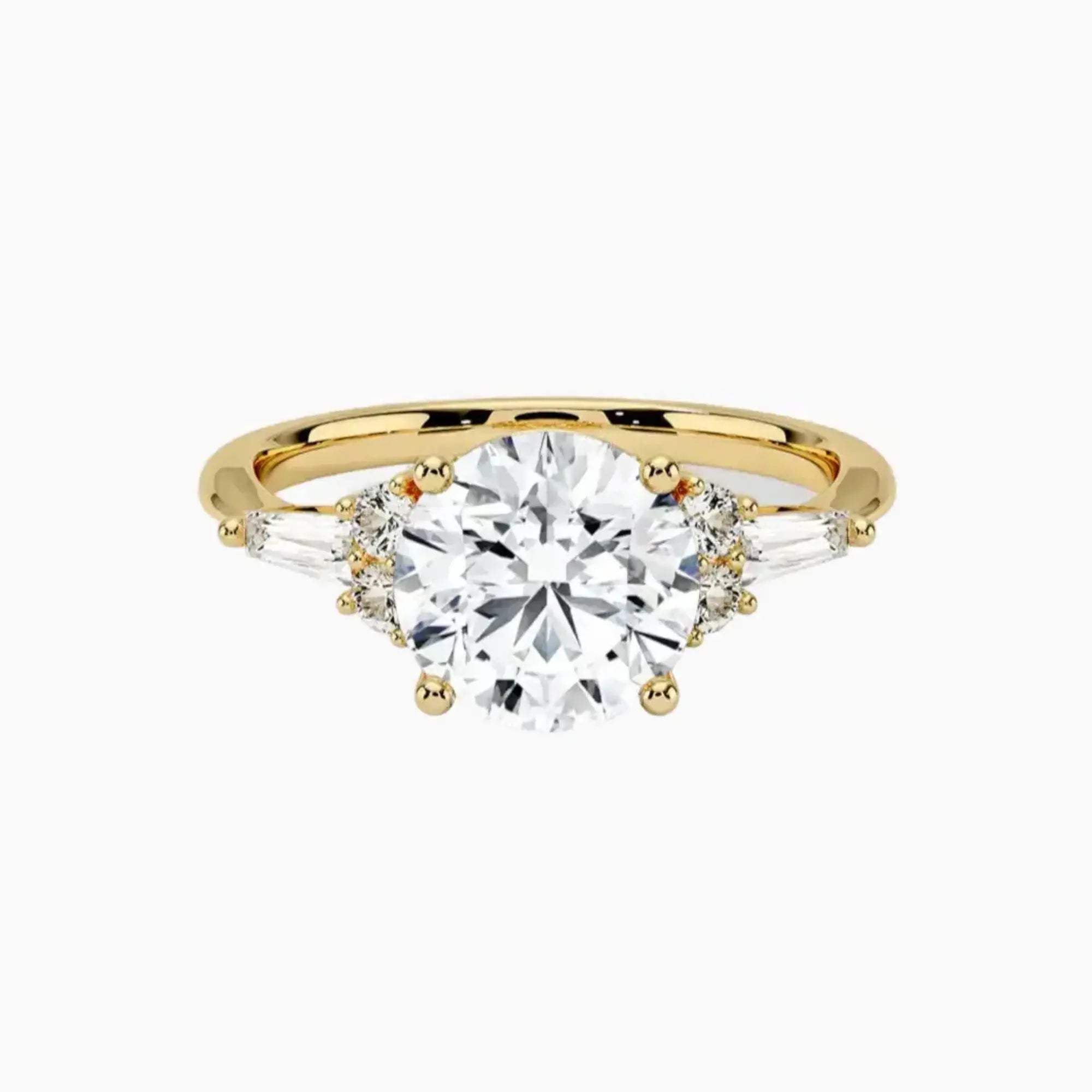 OBSER341 - Jovana Round engagement ring setting view 7