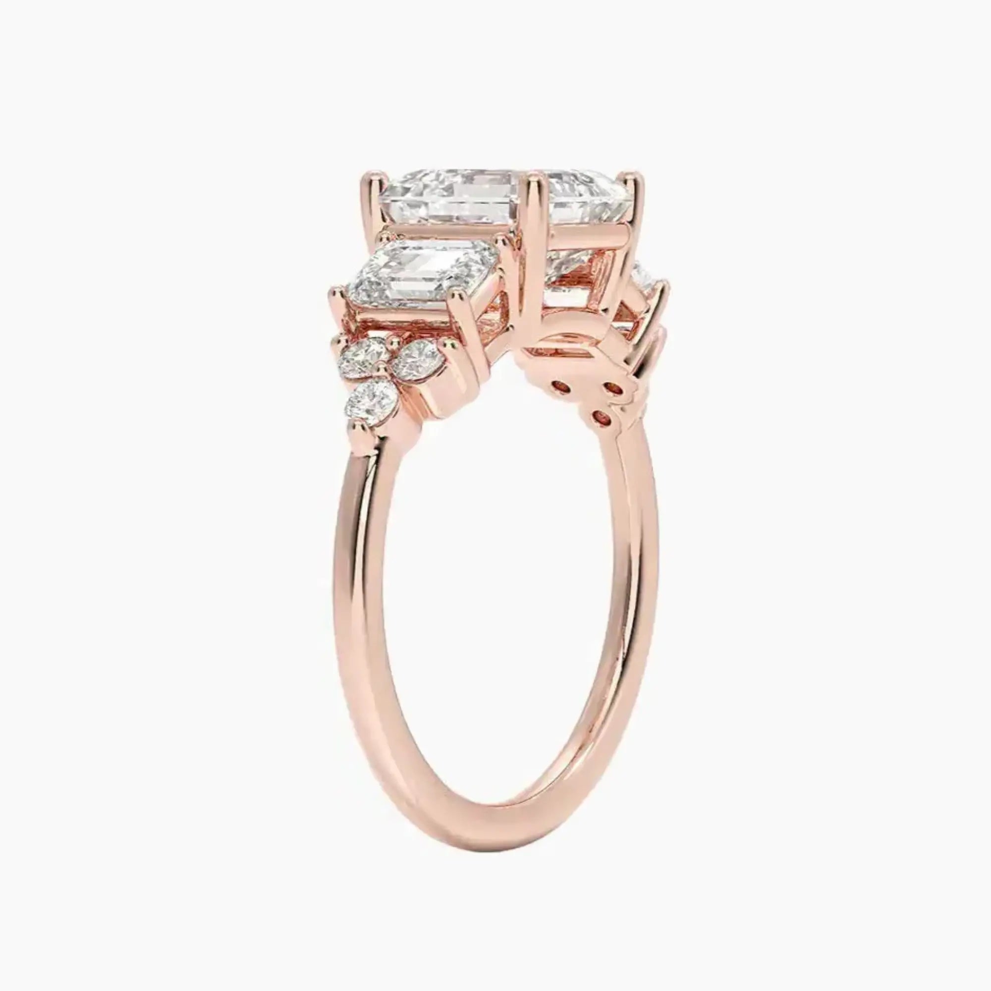 OBSER270 - Kaiya Asscher engagement ring setting view 5