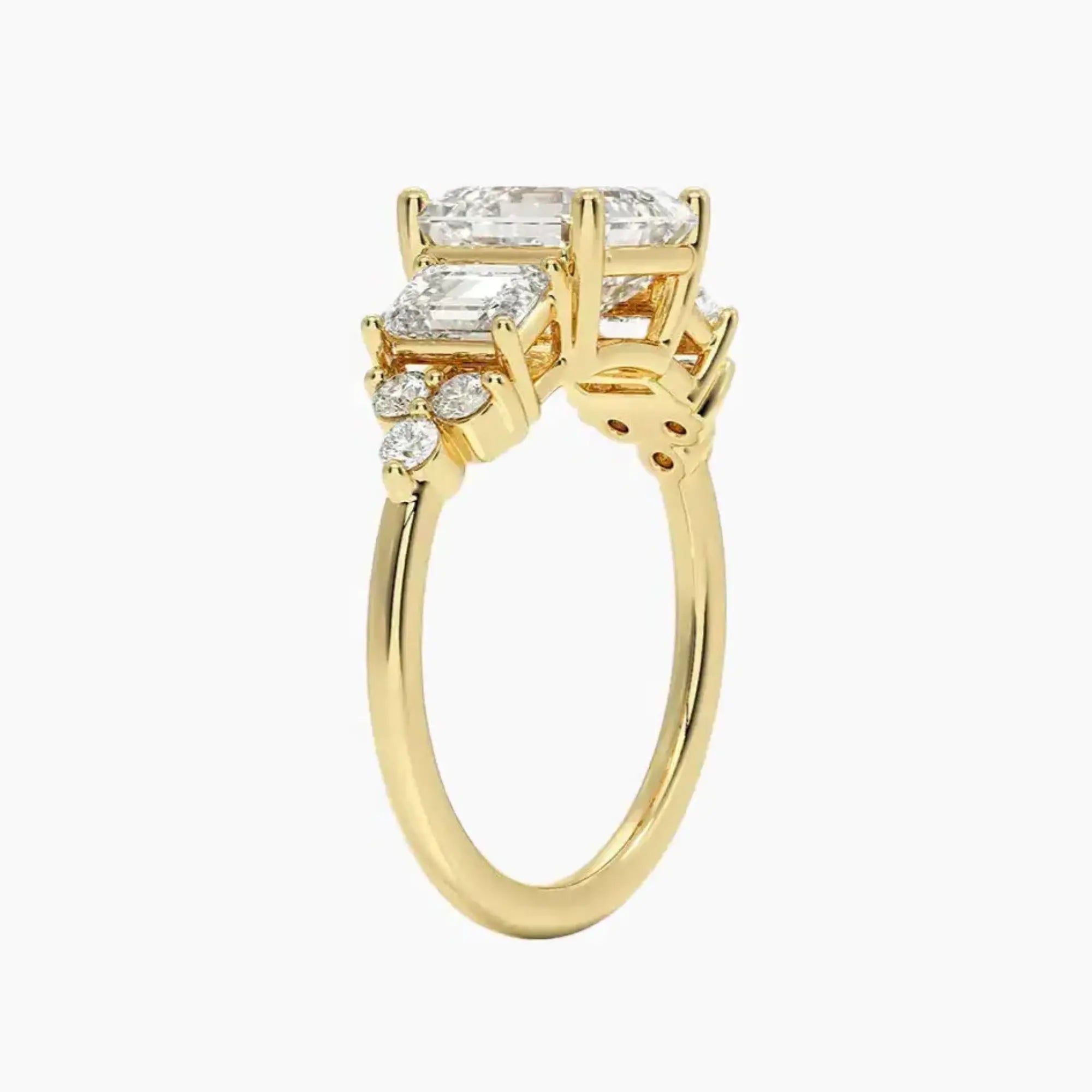 OBSER270 - Kaiya Asscher engagement ring setting view 8