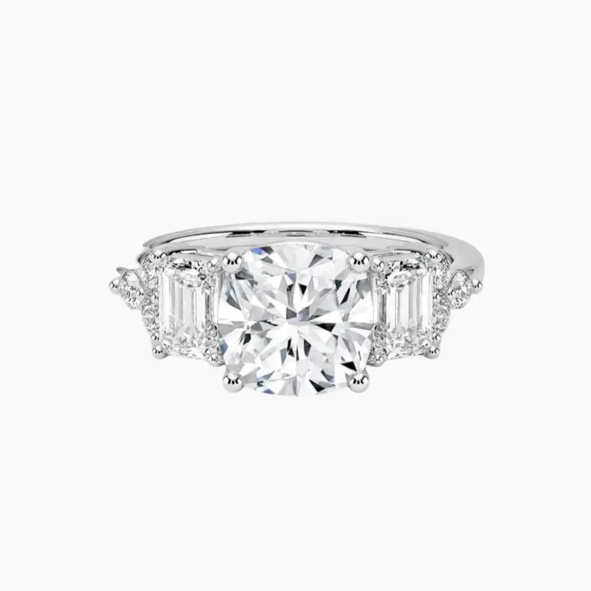 OBSER275 - Kaiya Cushion engagement ring setting view 1
