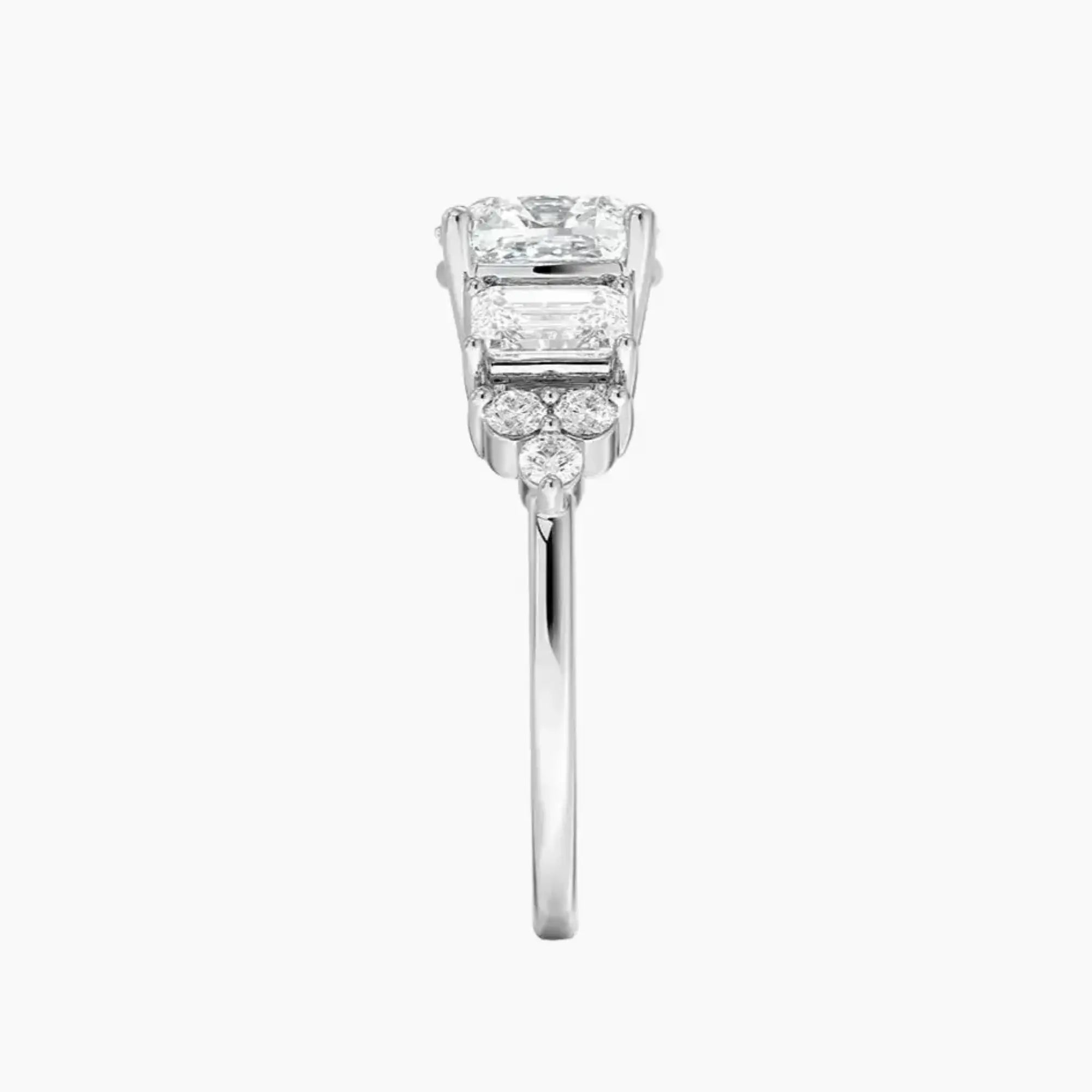 OBSER275 - Kaiya Cushion engagement ring setting view 3