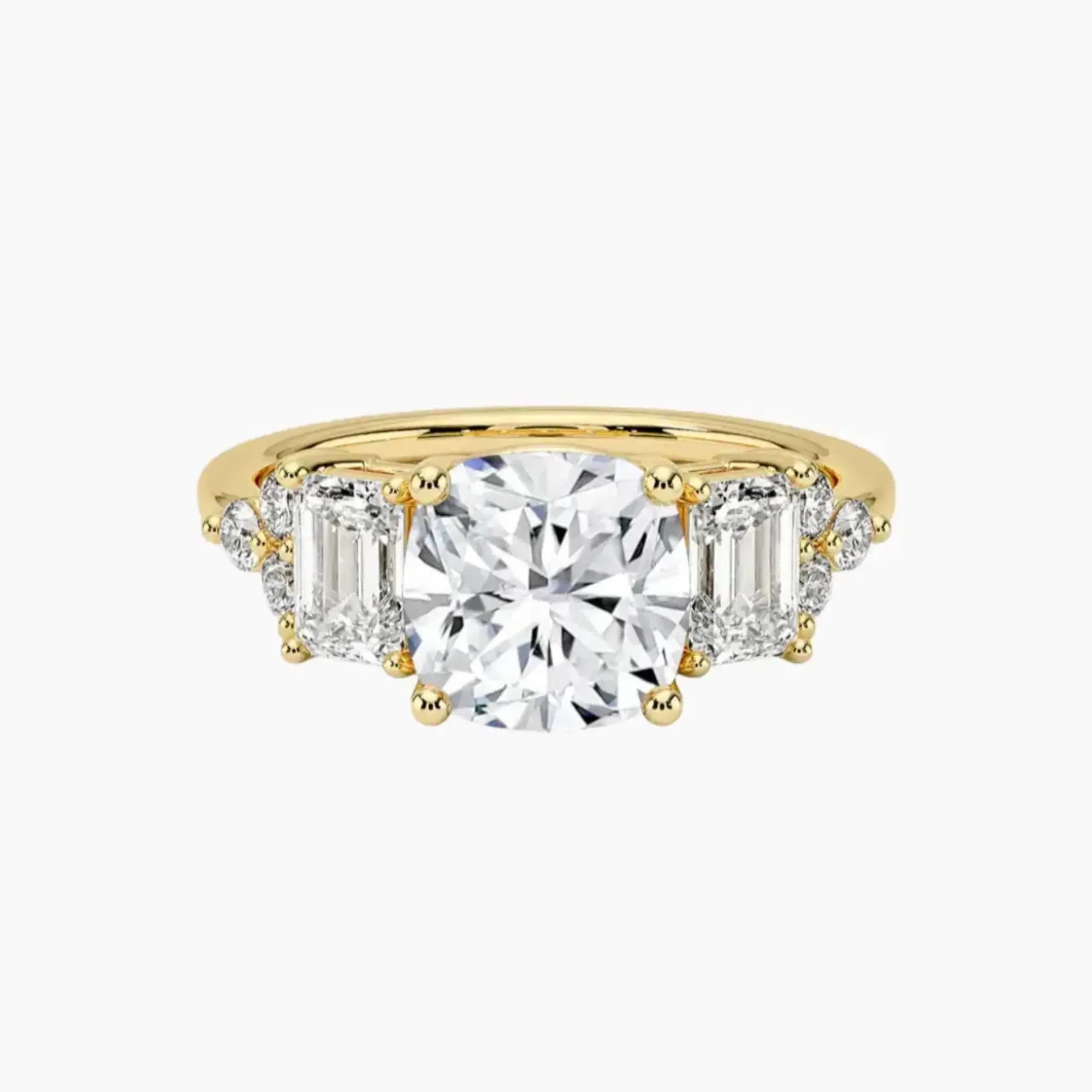 OBSER275 - Kaiya Cushion engagement ring setting view 7