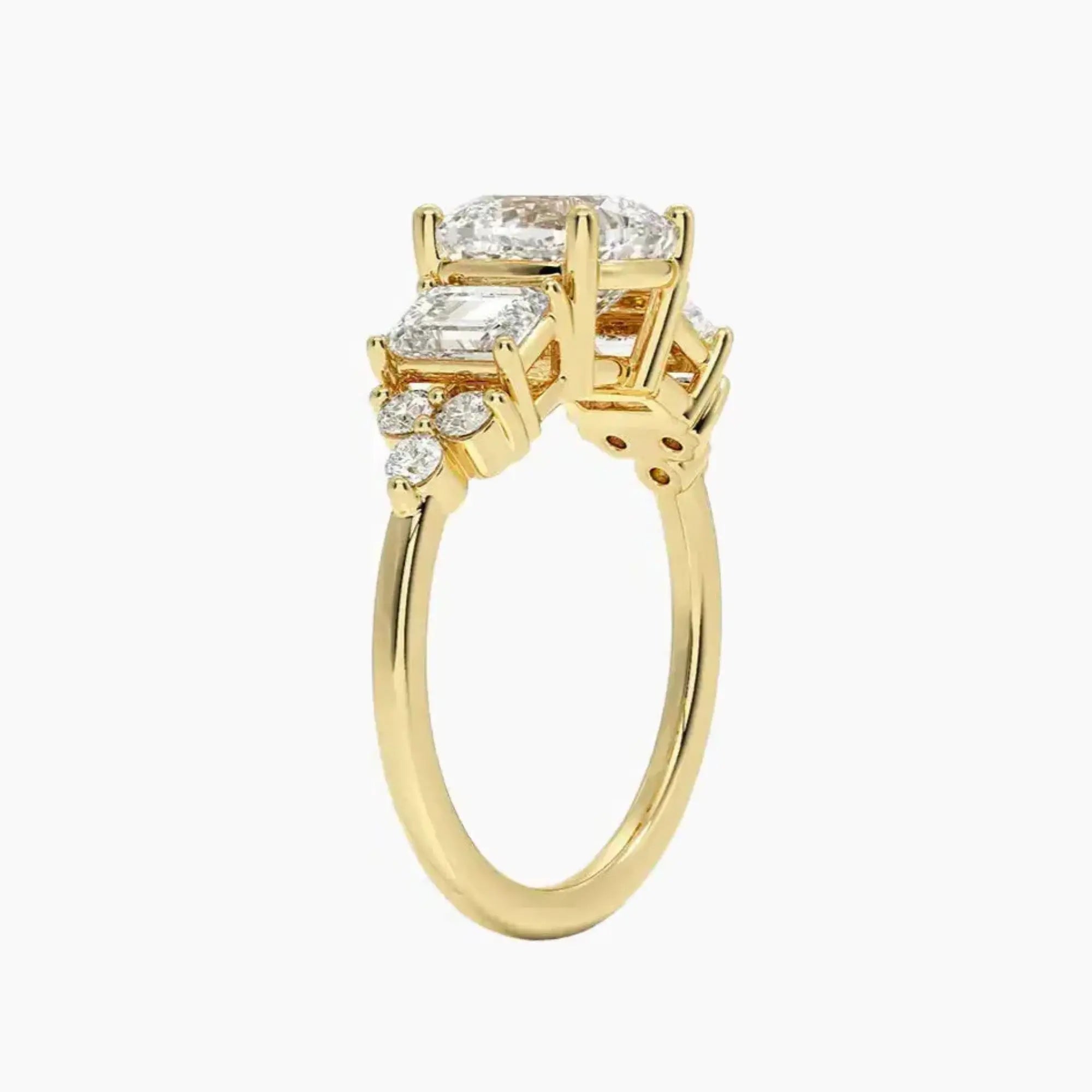 OBSER275 - Kaiya Cushion engagement ring setting view 8