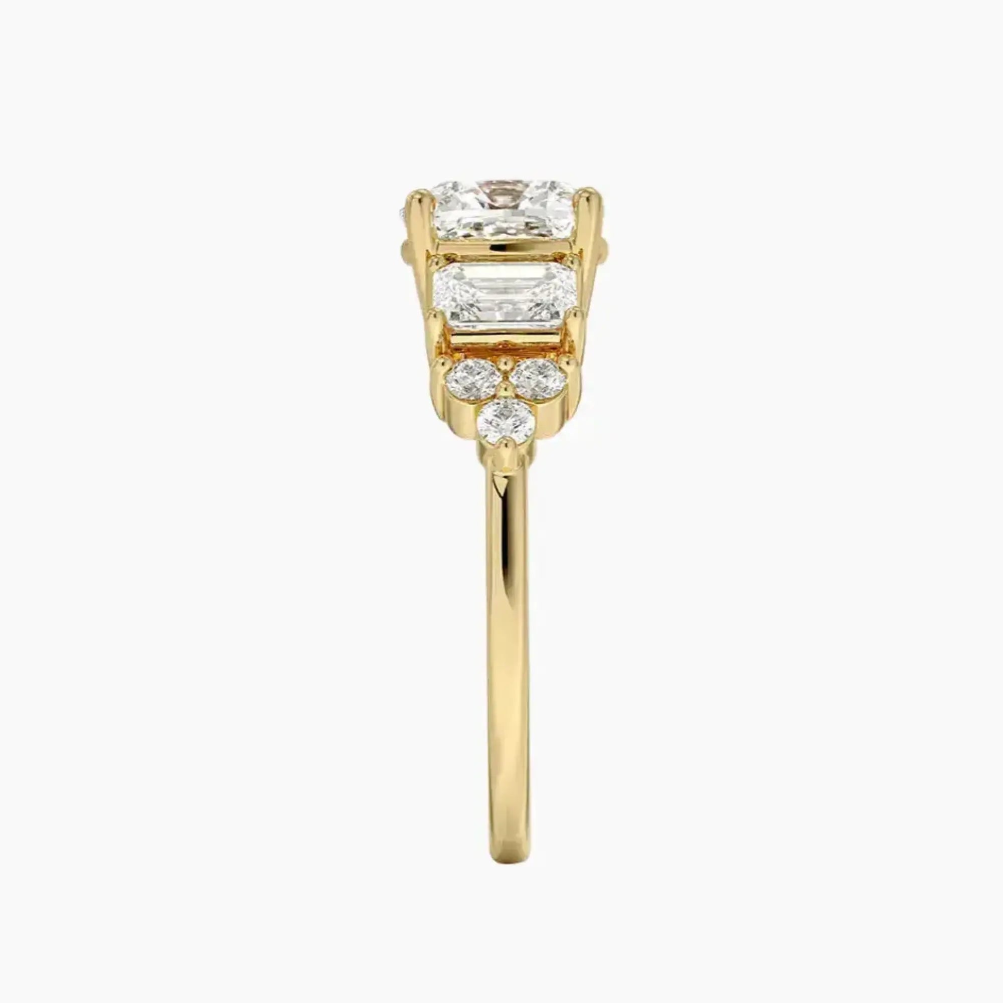 OBSER275 - Kaiya Cushion engagement ring setting view 9