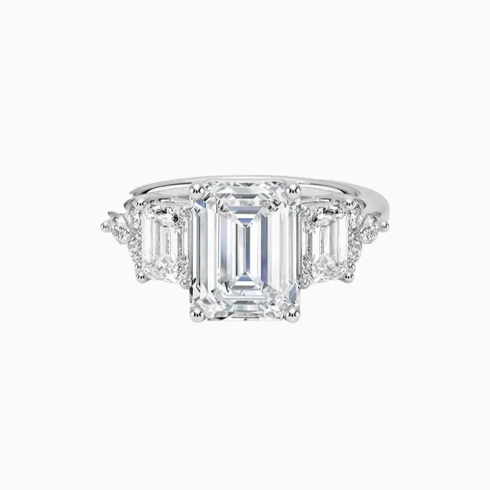 OBSER272 - Kaiya Emerald engagement ring setting view 1