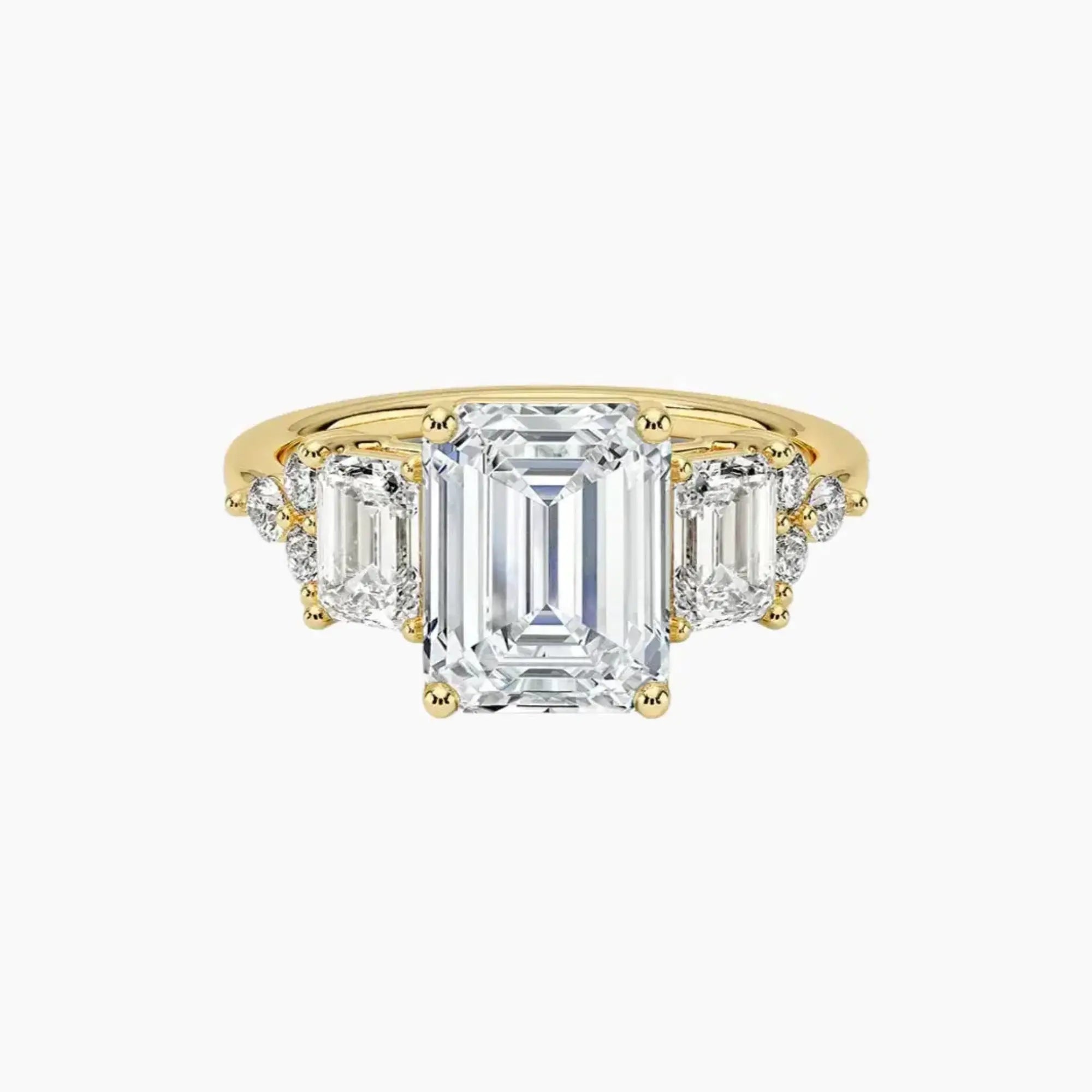 OBSER272 - Kaiya Emerald engagement ring setting view 7