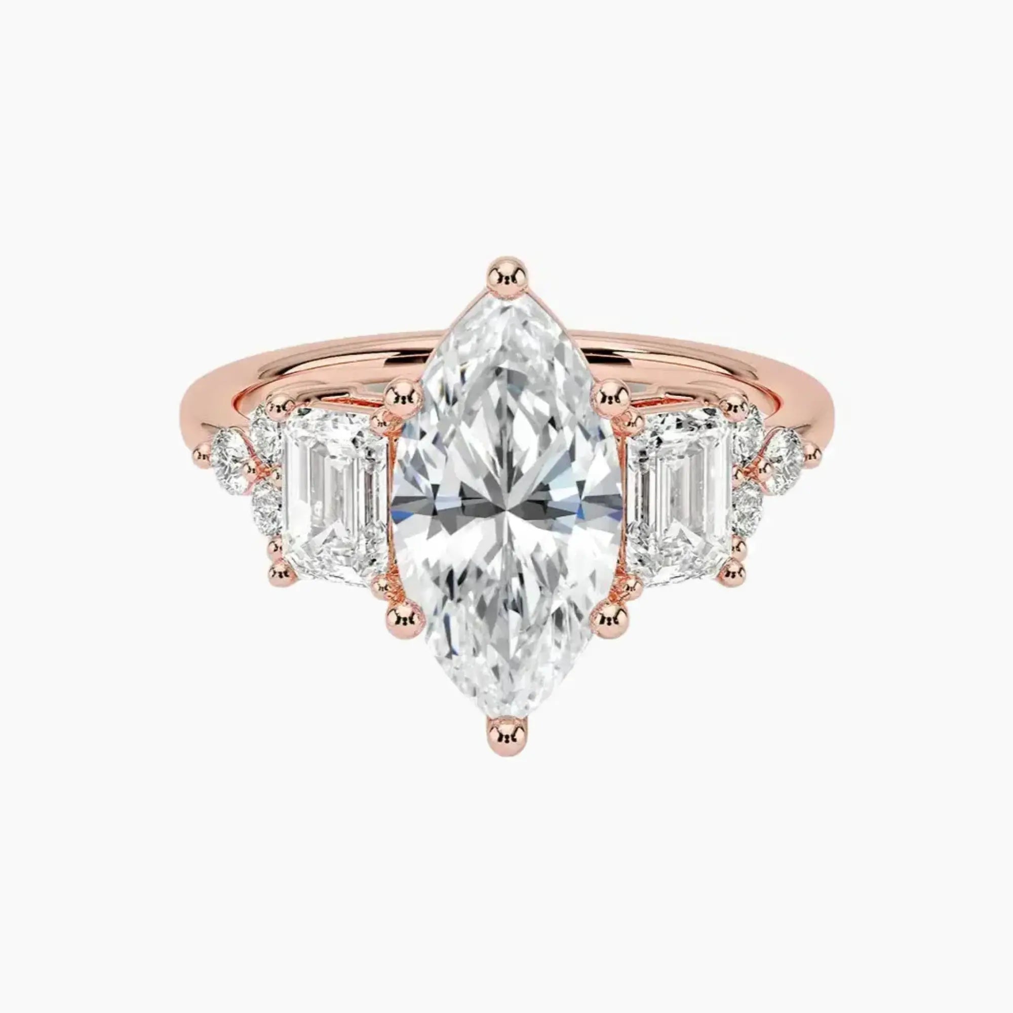 OBSER271 - Kaiya Marquise engagement ring setting view 4