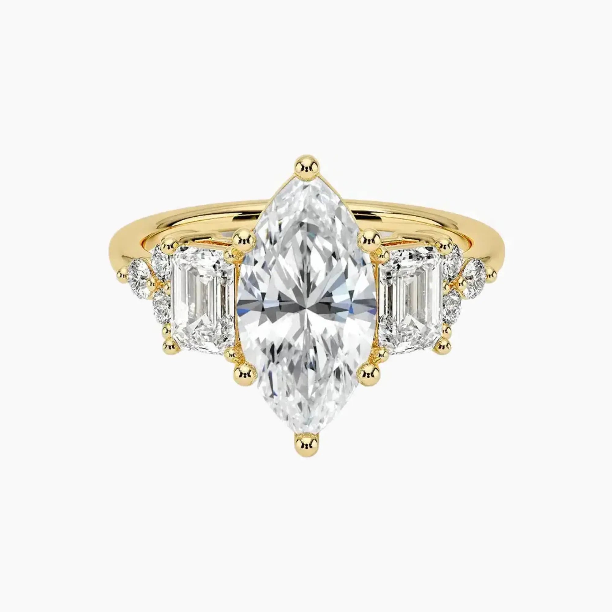 OBSER271 - Kaiya Marquise engagement ring setting view 7