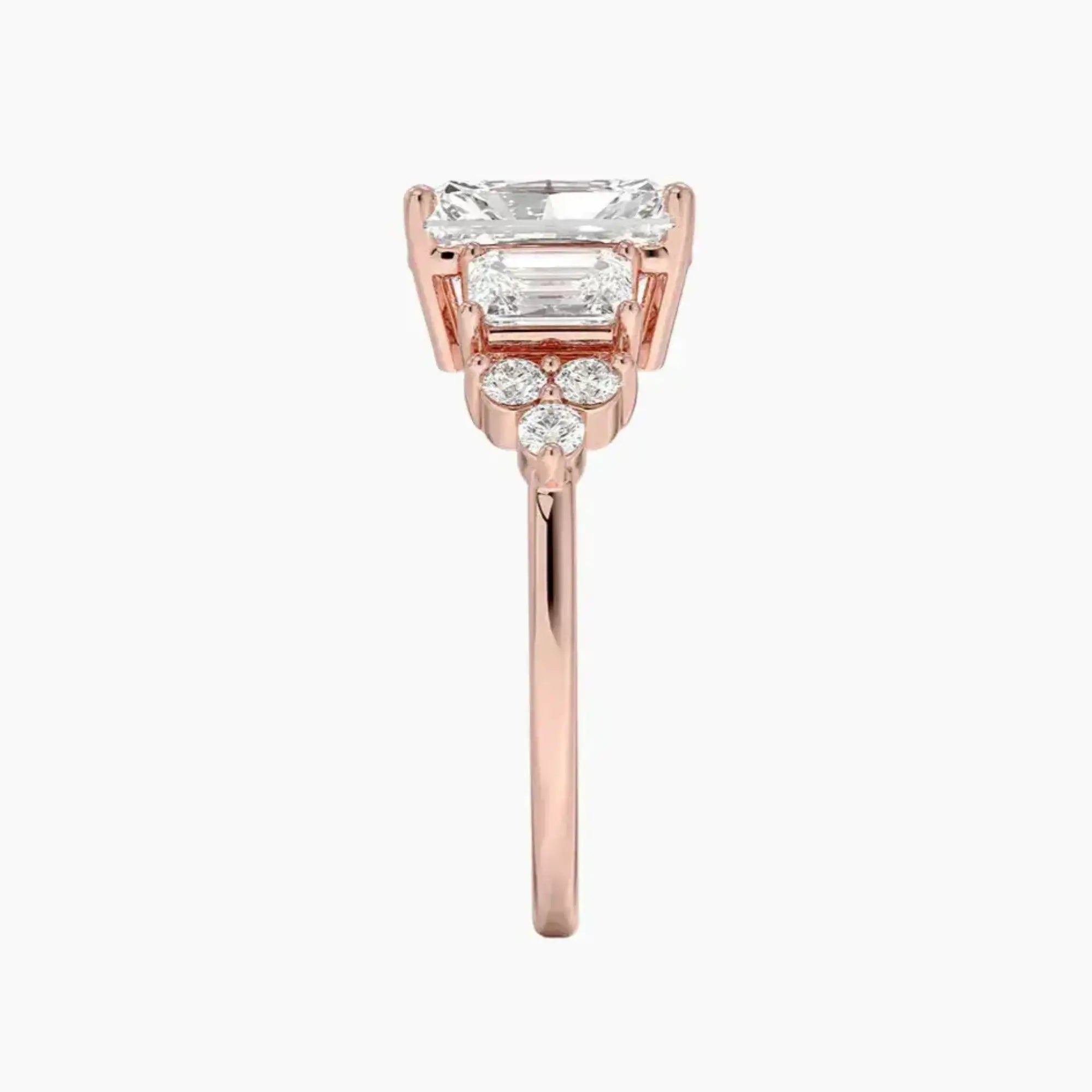 OBSER269 - Kaiya Radiant engagement ring setting view 6