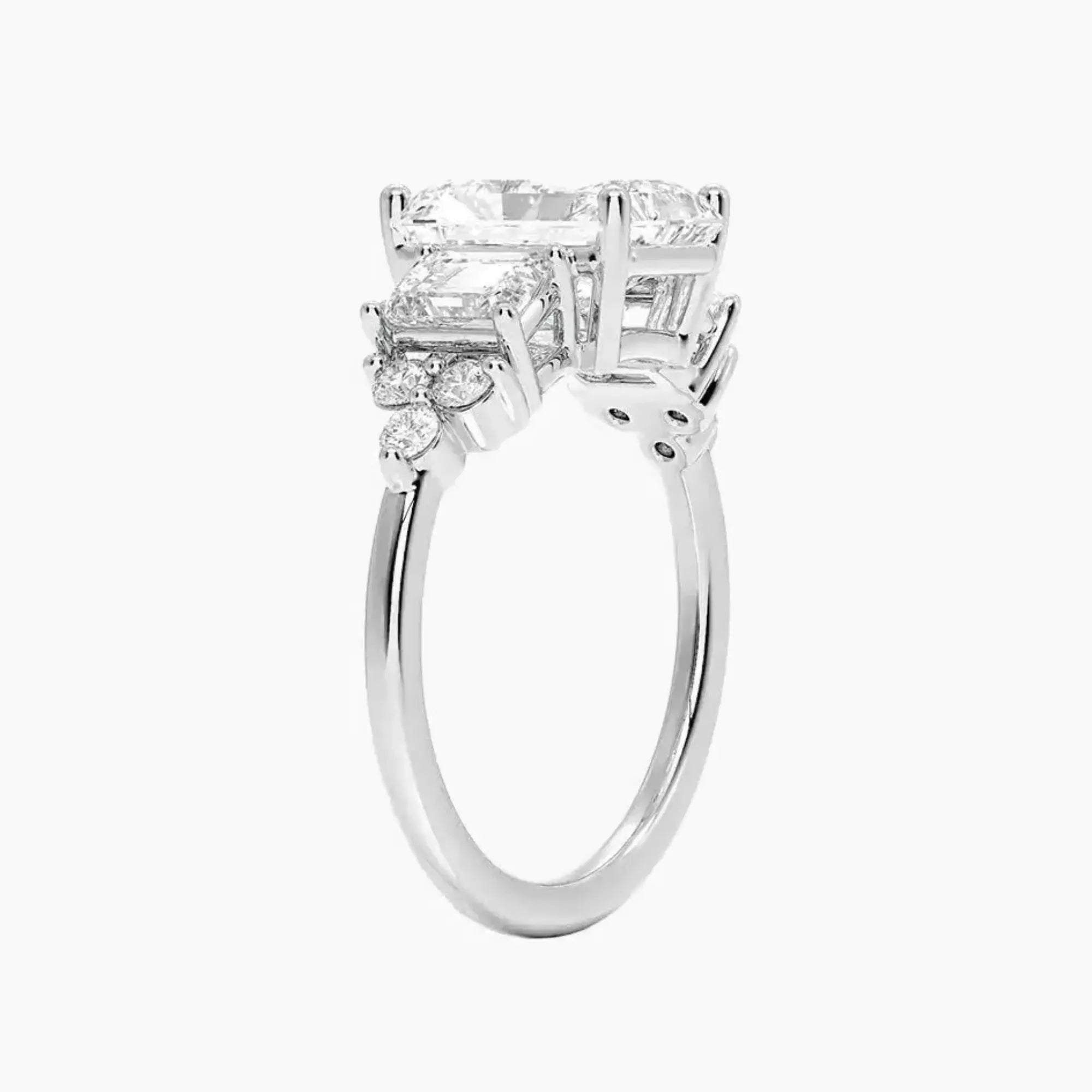 OBSER269 - Kaiya Radiant engagement ring setting view 2
