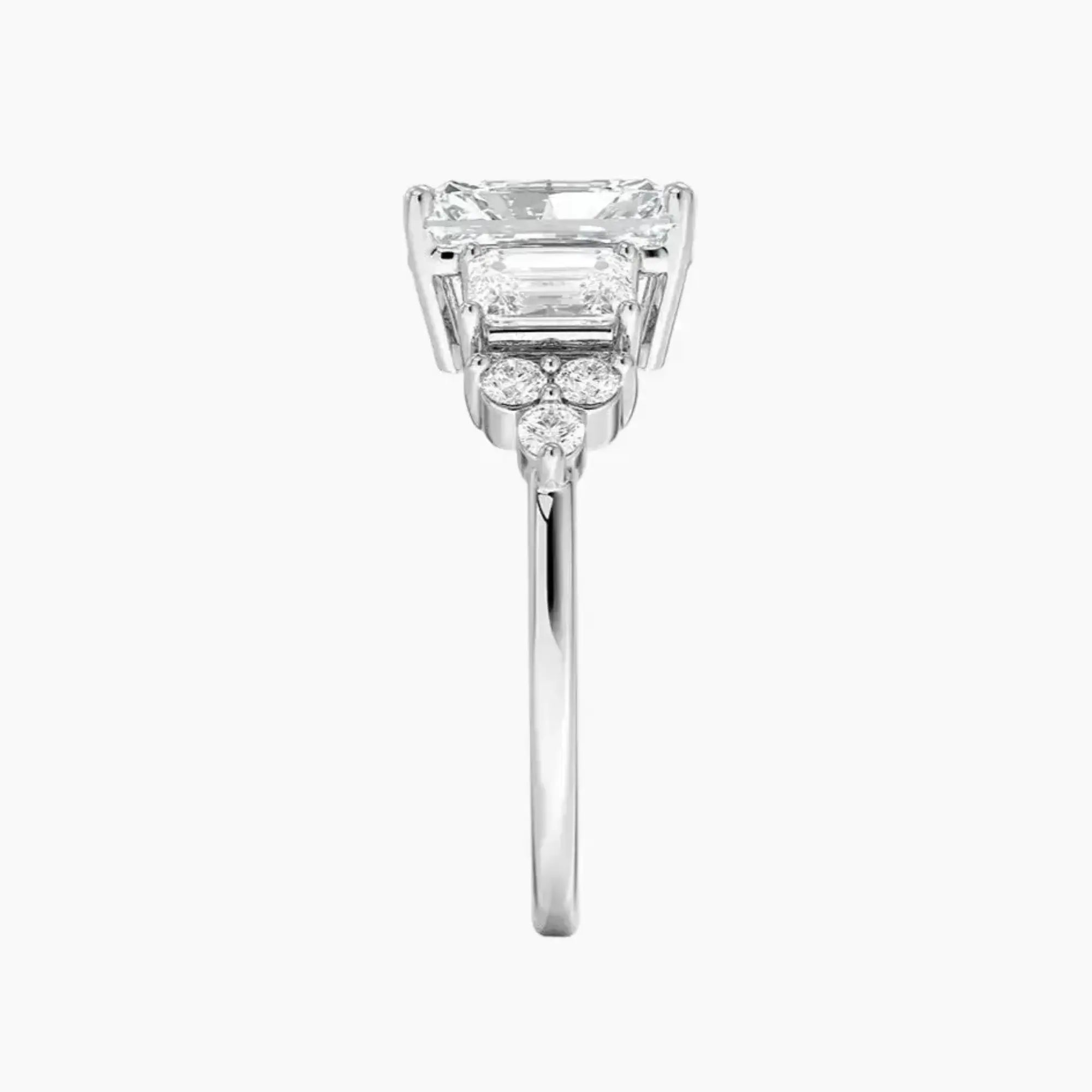 OBSER269 - Kaiya Radiant engagement ring setting view 3