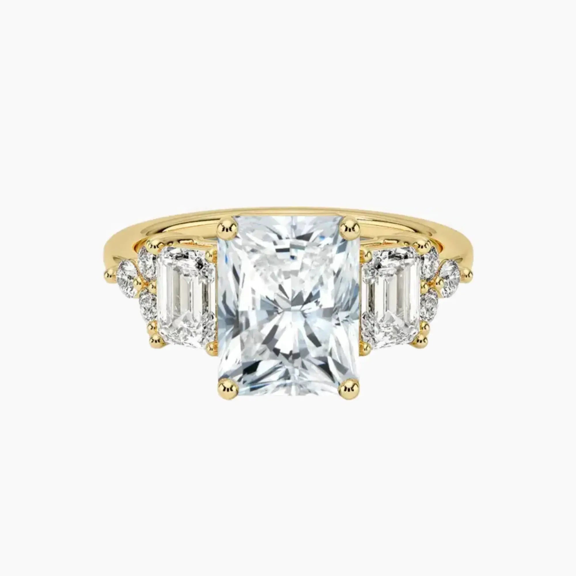OBSER269 - Kaiya Radiant engagement ring setting view 7