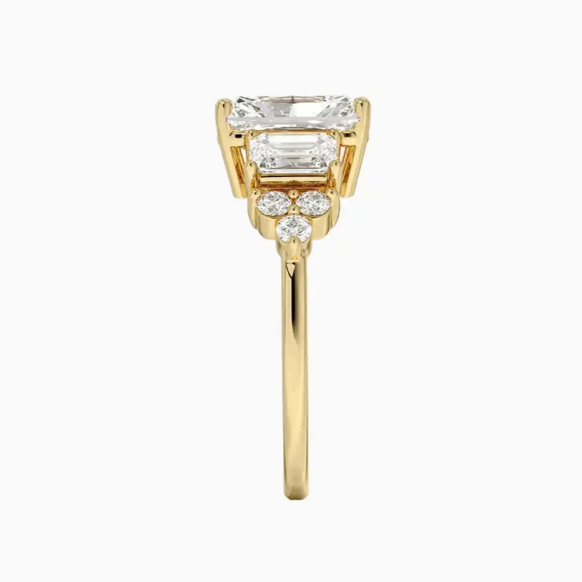 OBSER269 - Kaiya Radiant engagement ring setting view 9