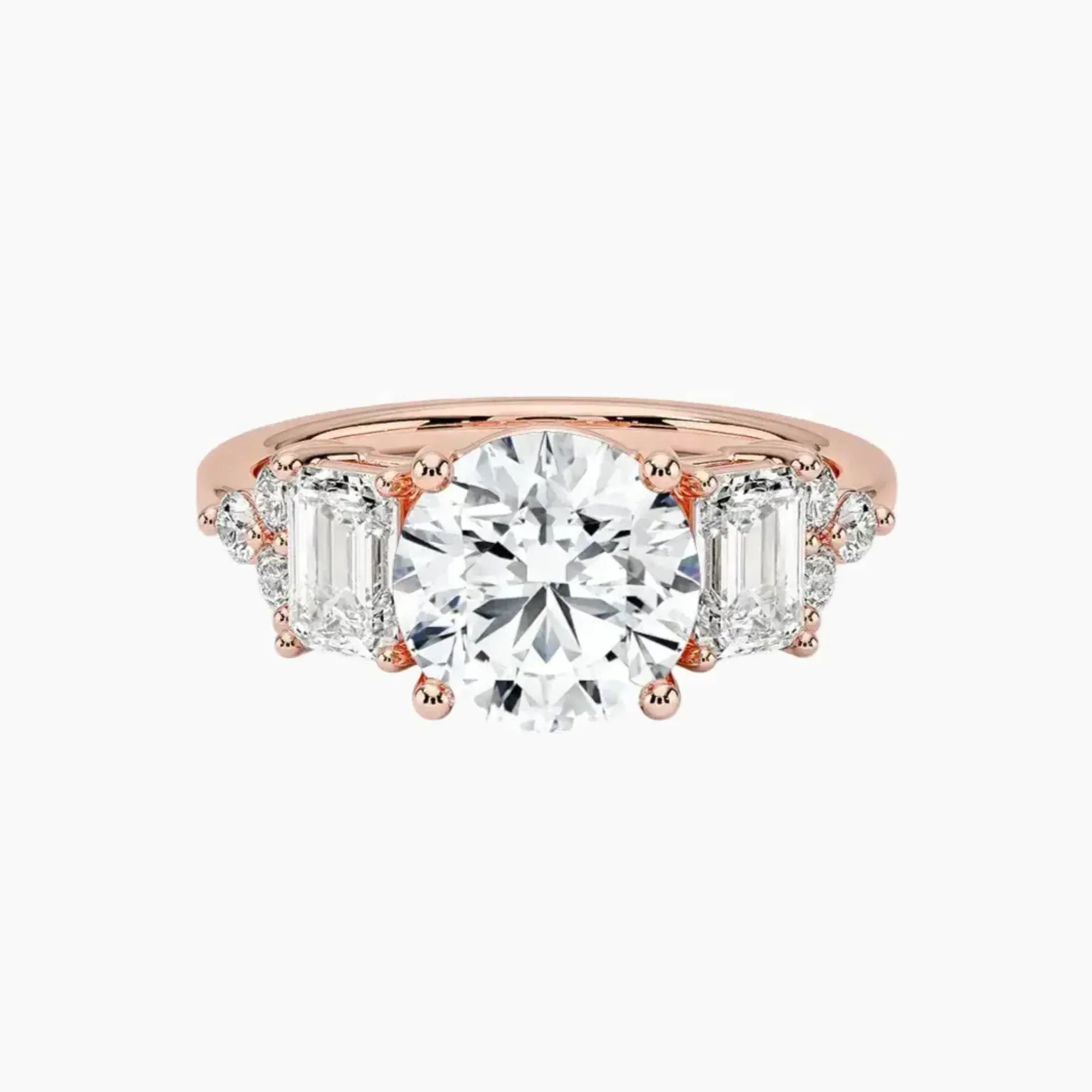 OBSER277 - Kaiya Round engagement ring setting view 4