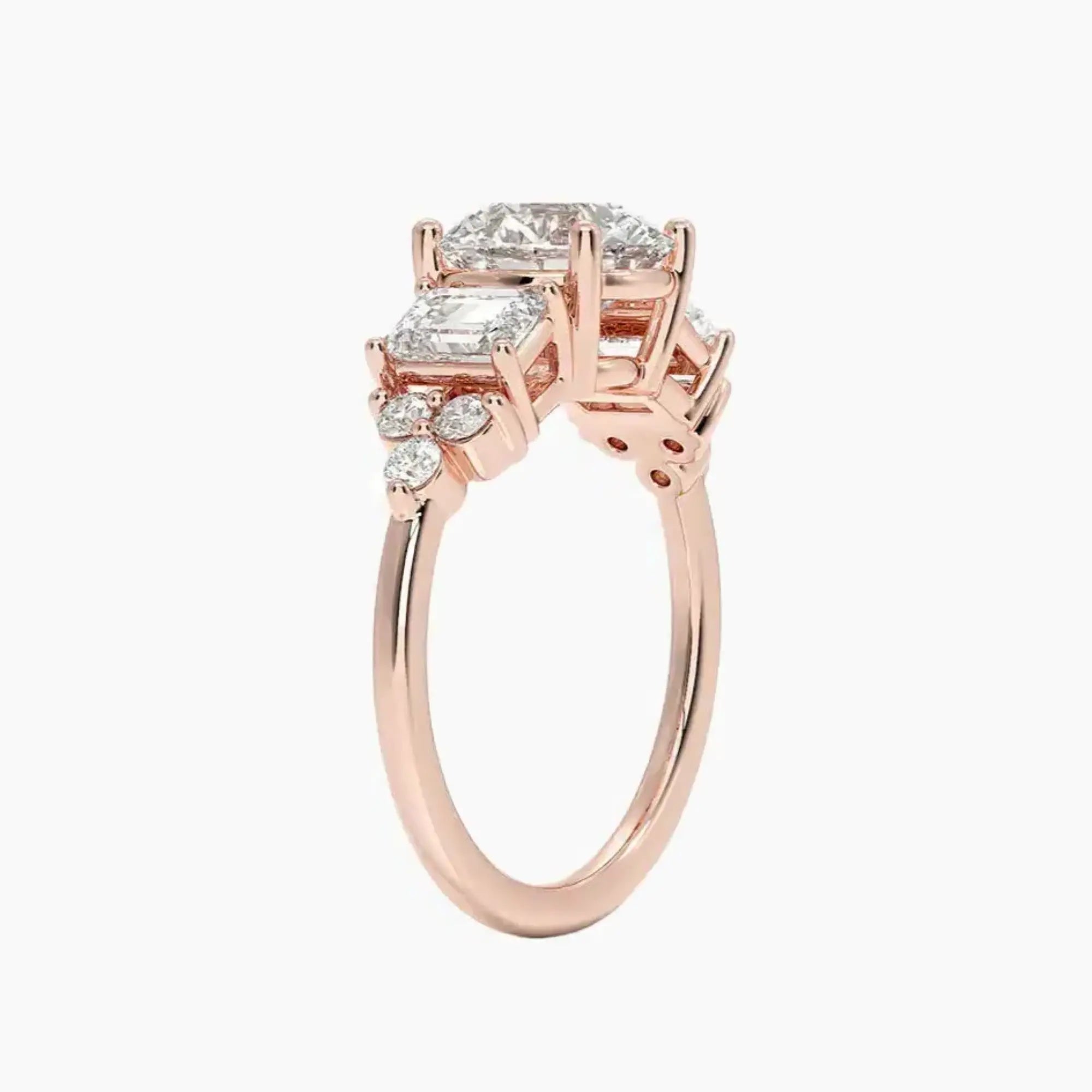OBSER277 - Kaiya Round engagement ring setting view 5