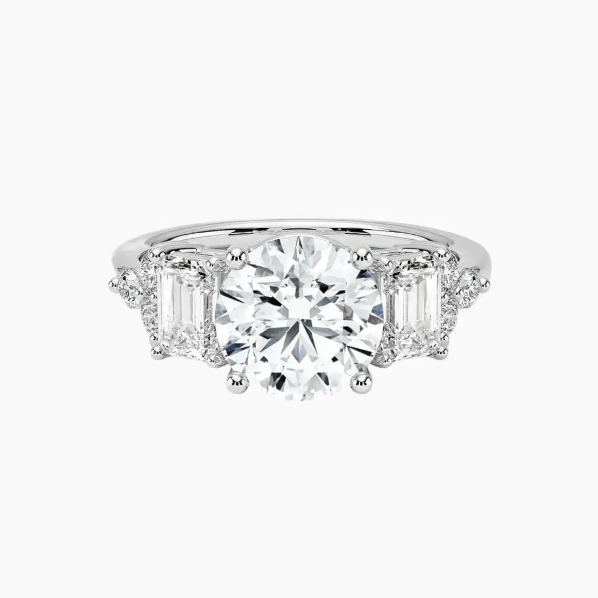 OBSER277 - Kaiya Round engagement ring setting view 1