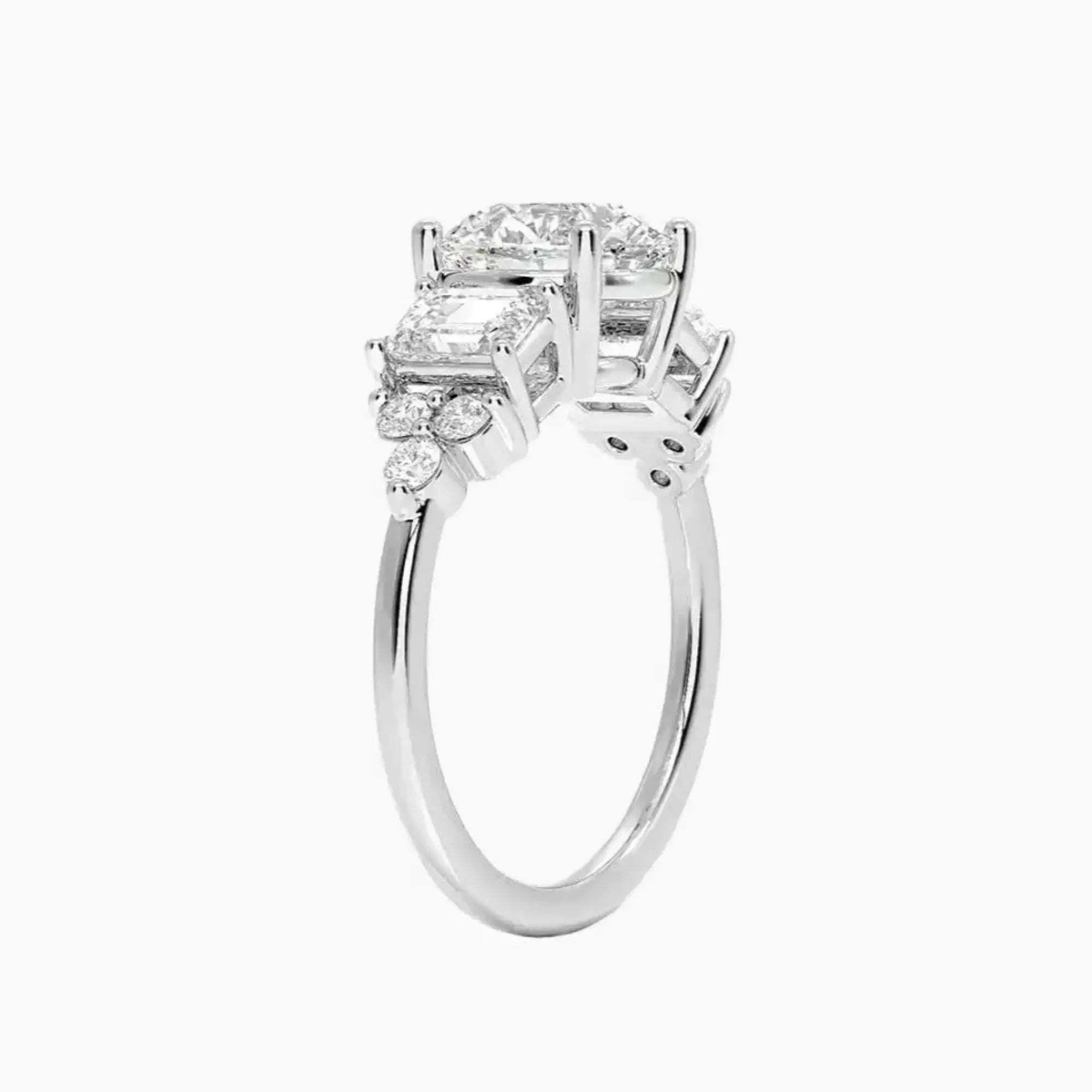 OBSER277 - Kaiya Round engagement ring setting view 2